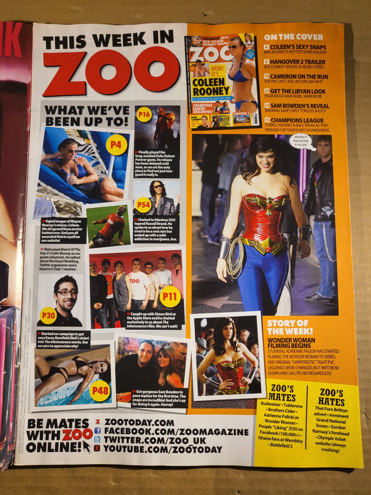 Zoo Magazine 8-14 April 2011 (703) Sam Bowden Coleen Rooney