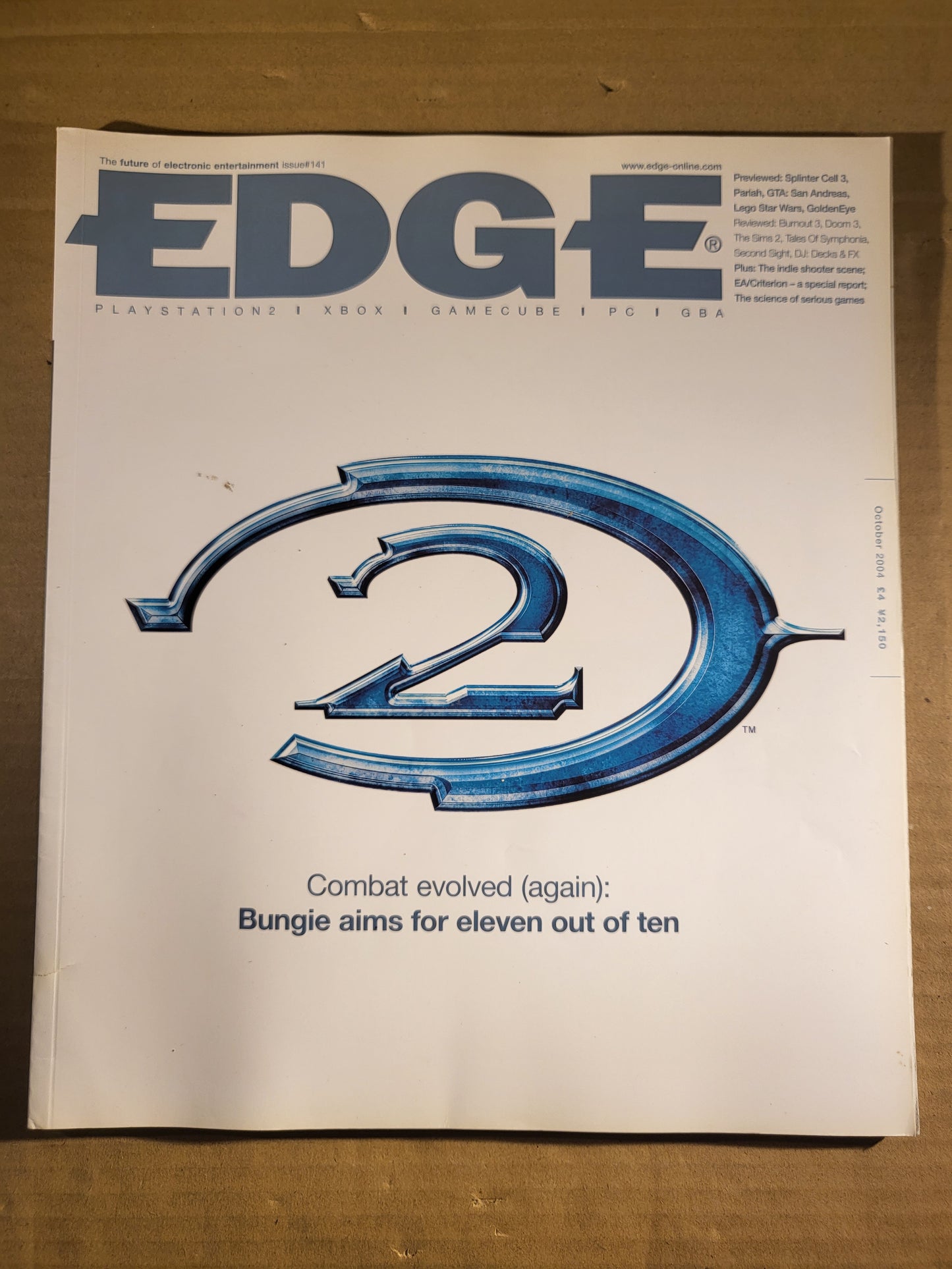 Edge Magazine October 2004 #141 (705) Splinter Cell 3 Lego Star Wars GTA