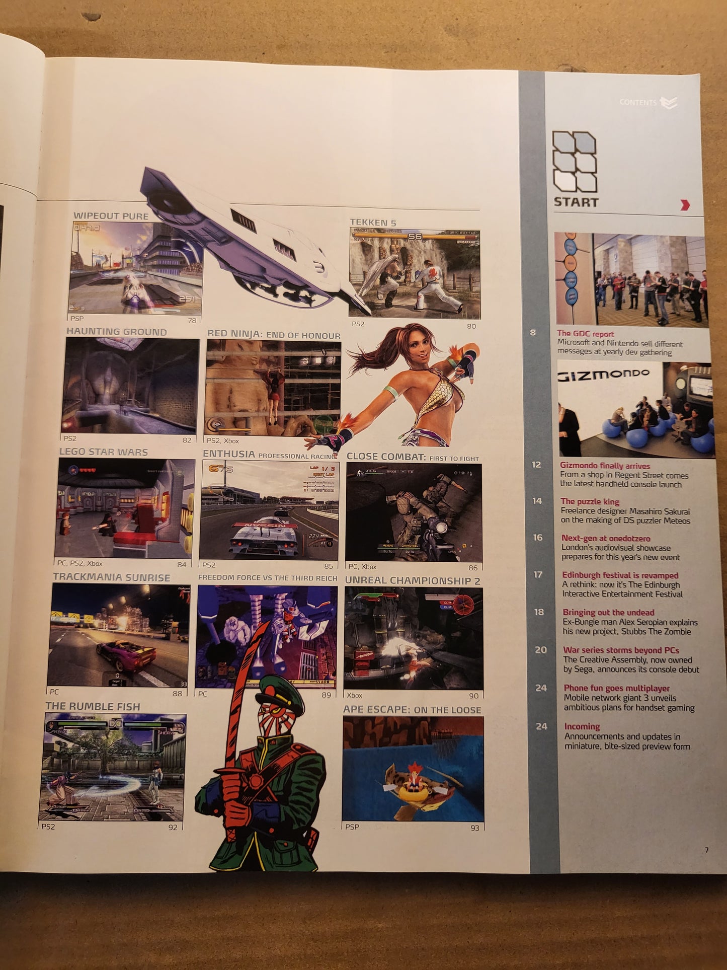 Edge Magazine May 2005 #144 (705) God of War Lego Star Wars Tekken 5 Wipeout Pur