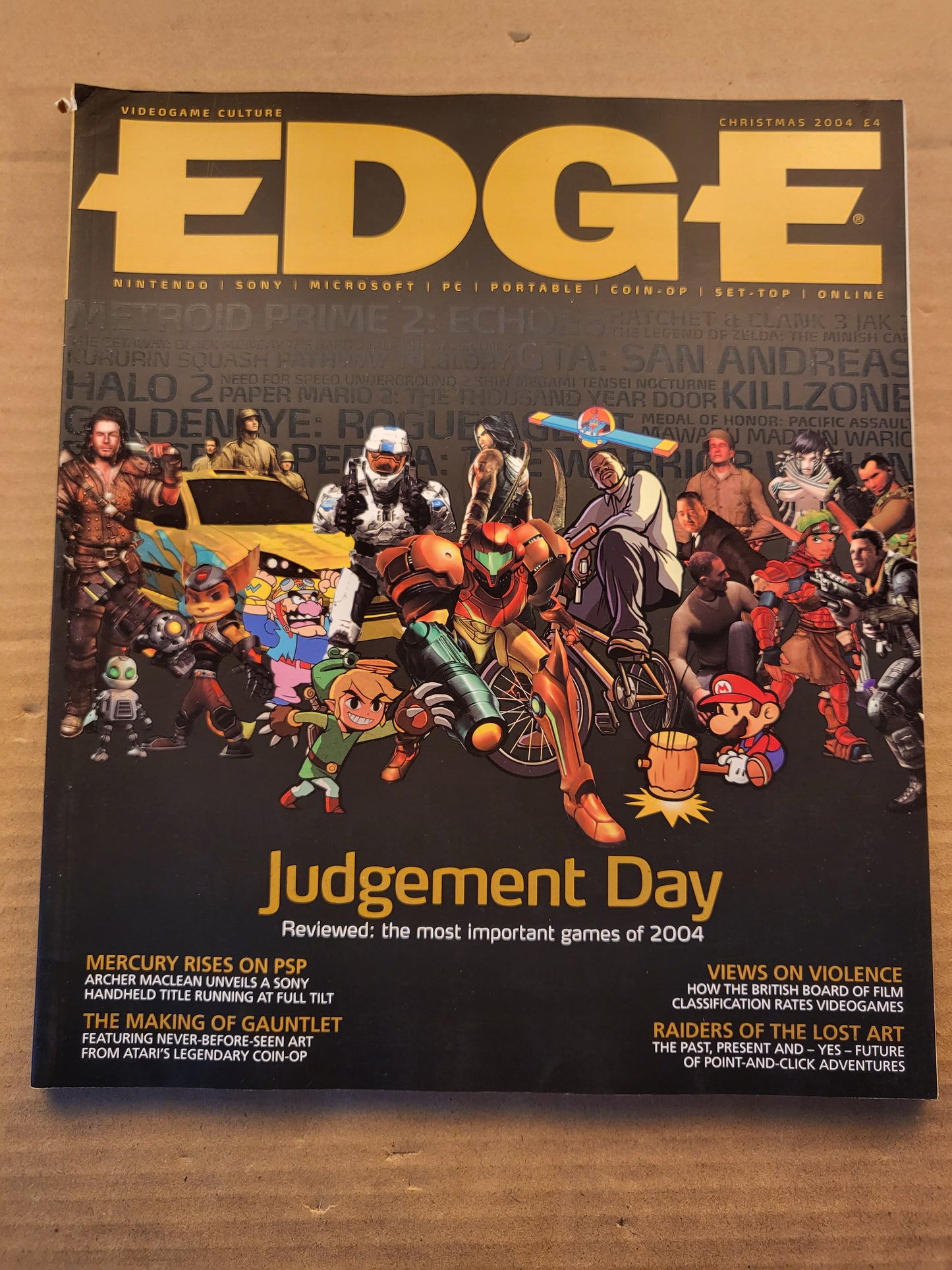Edge Magazine Christmas 2004 #144 (705) Halo Ghost Recon GTA San Andreas