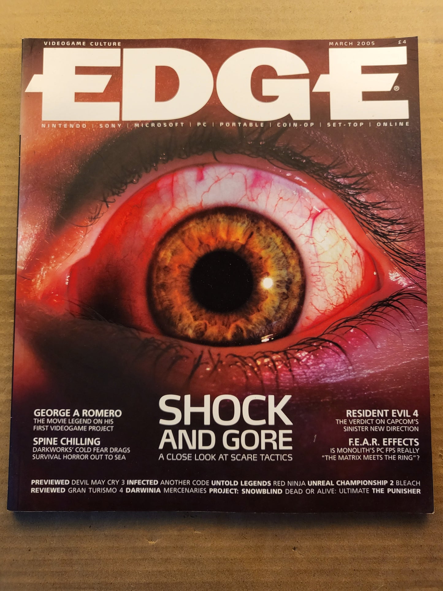Edge Magazine March 2005 #147 (705) Gran Turismo Darwinia Mercenaries Infected