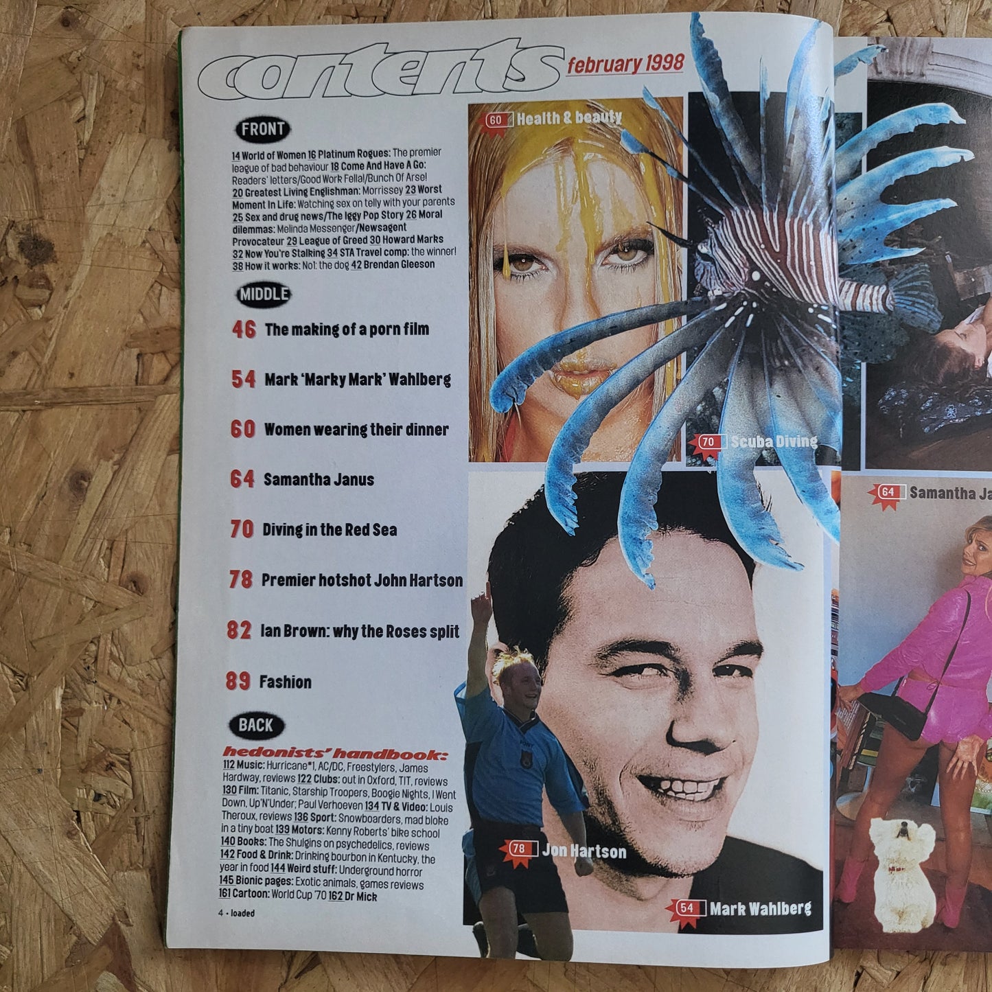 LOADED Magazine February 1998 (997) Mark Wahlberg Samantha Janus Ian Brown