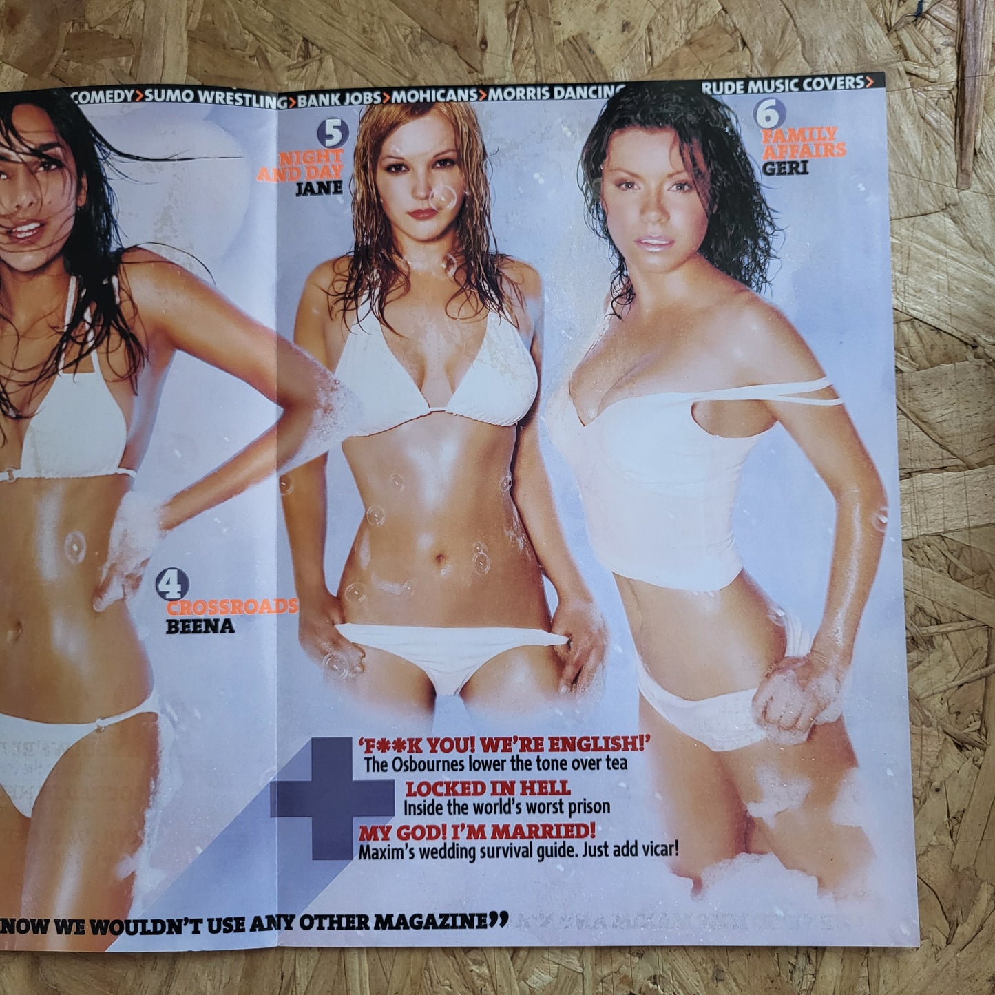 MAXIM Magazine August 2002 (999) Izzy Gemma Soap Dirty 1/2 Dozen