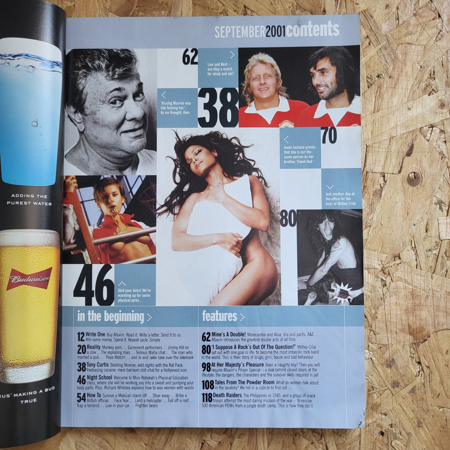 MAXIM Magazine September 2001 (999) Helena Bonham Carter Janet Jackson Pamela