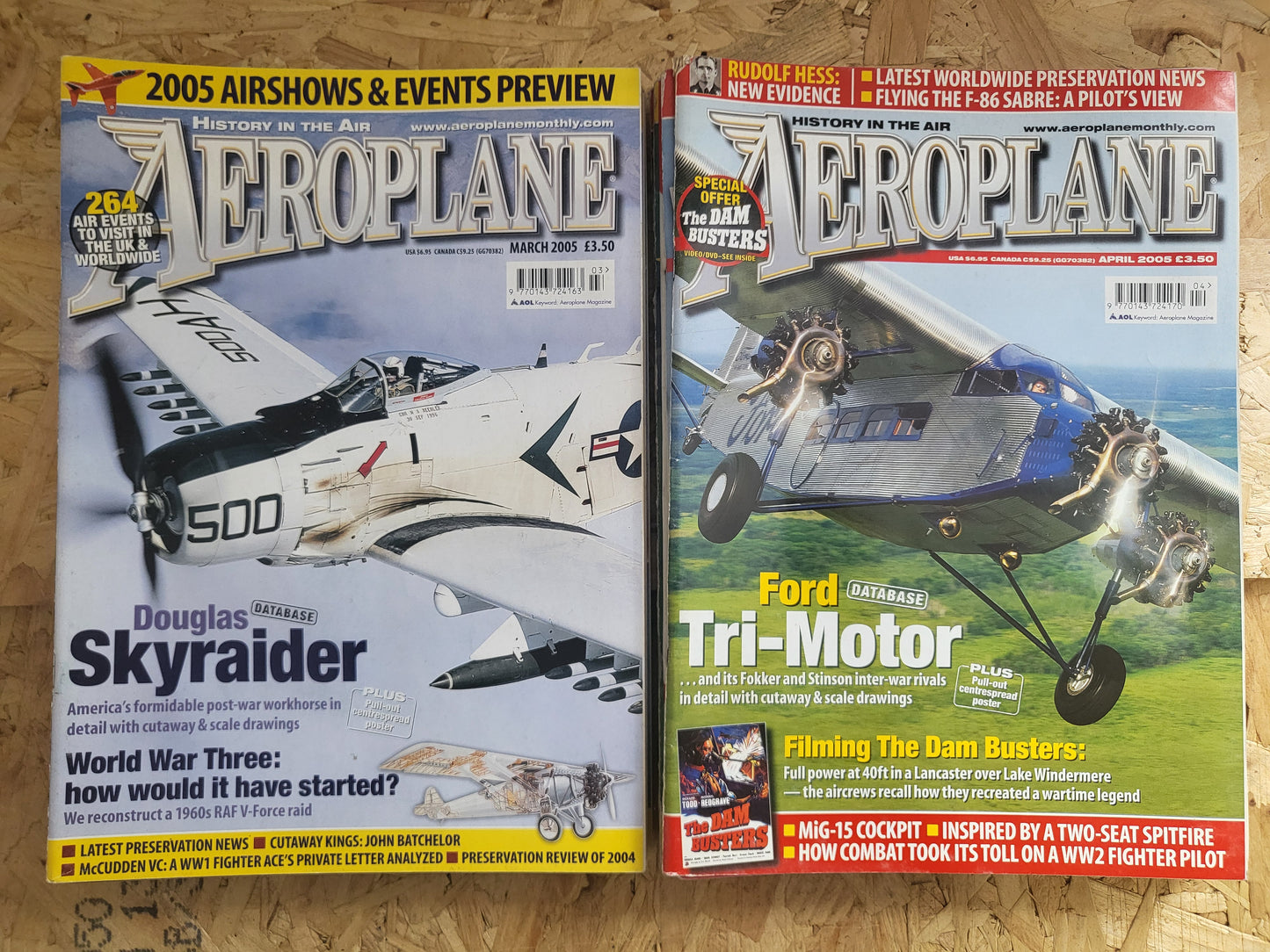 12x Aeroplane Magazines 2005 FULL YEAR Bundle/Job Lot (0025) Spitfire Me 262 The Black Arrows
