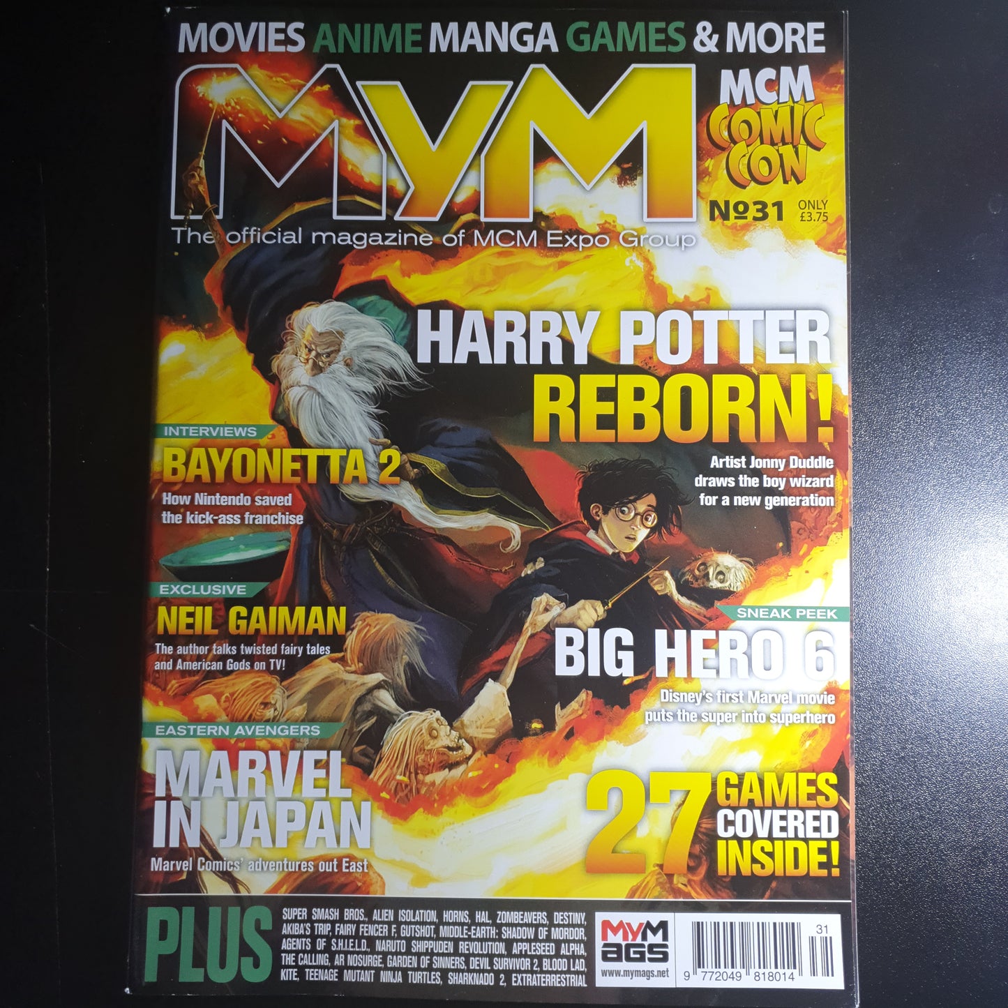 Mym Magazine October 2014 No 31 (Rare)(309) Harry Potter Boyonetta Big Hero 6