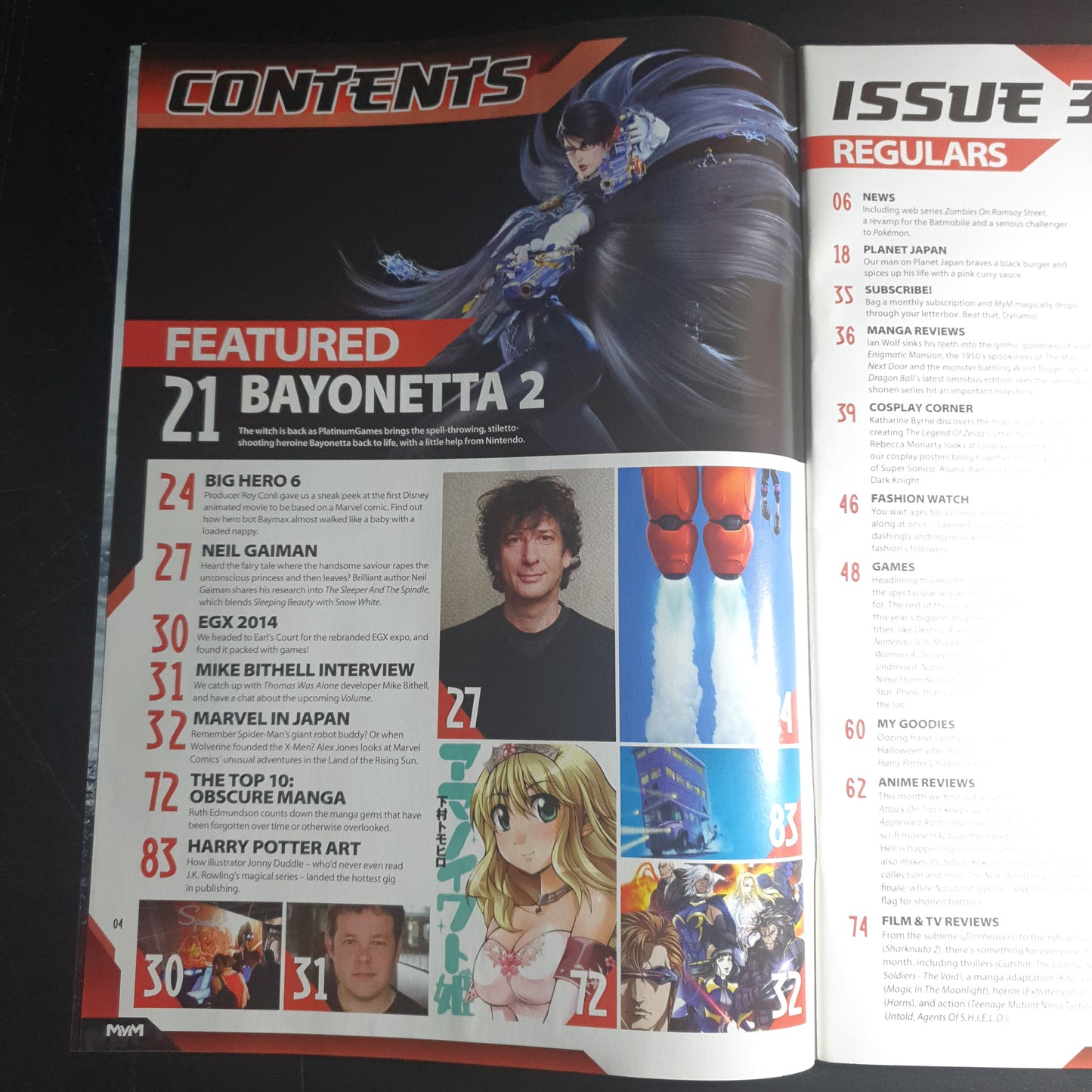 Mym Magazine October 2014 No 31 (Rare)(309) Harry Potter Boyonetta Big Hero 6