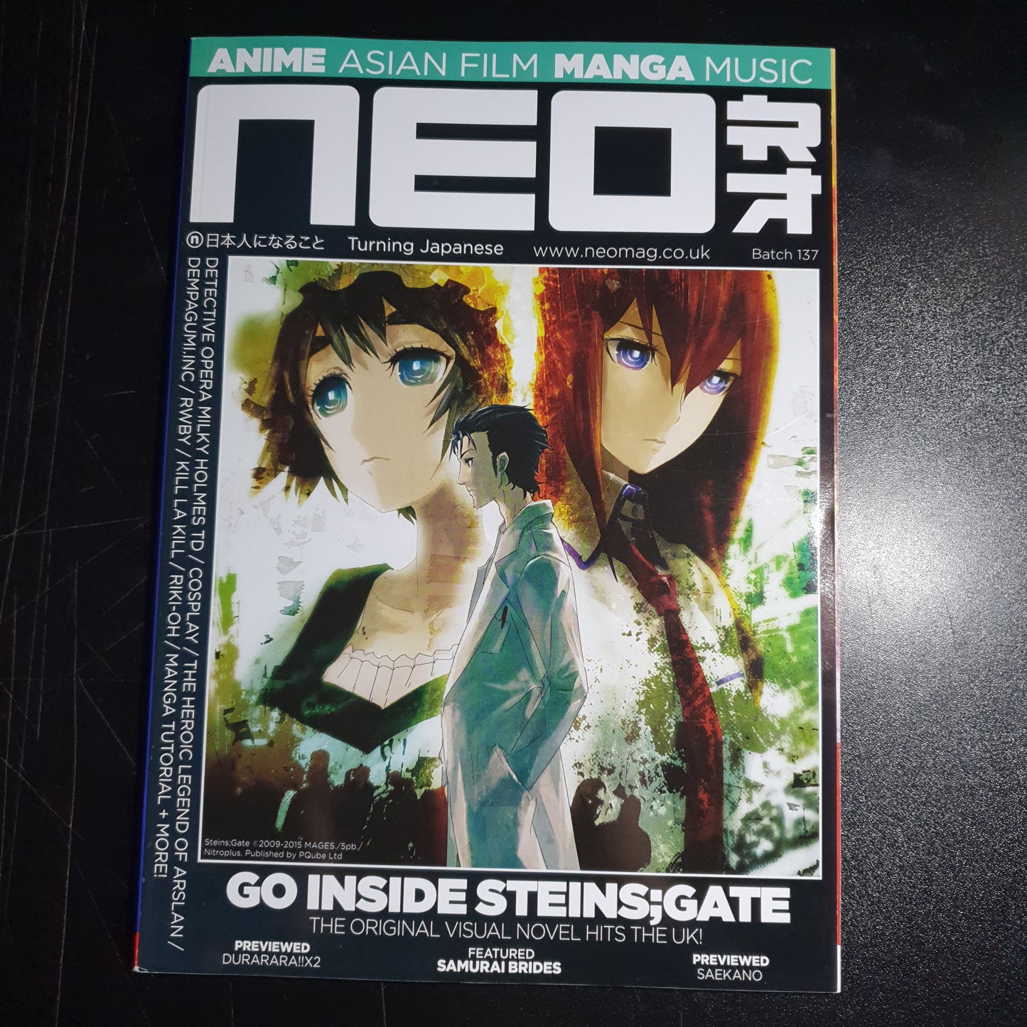 Neo Magazine June 2015 Anime Manga UK No 138 (Rare)(311) Durarara!!X2