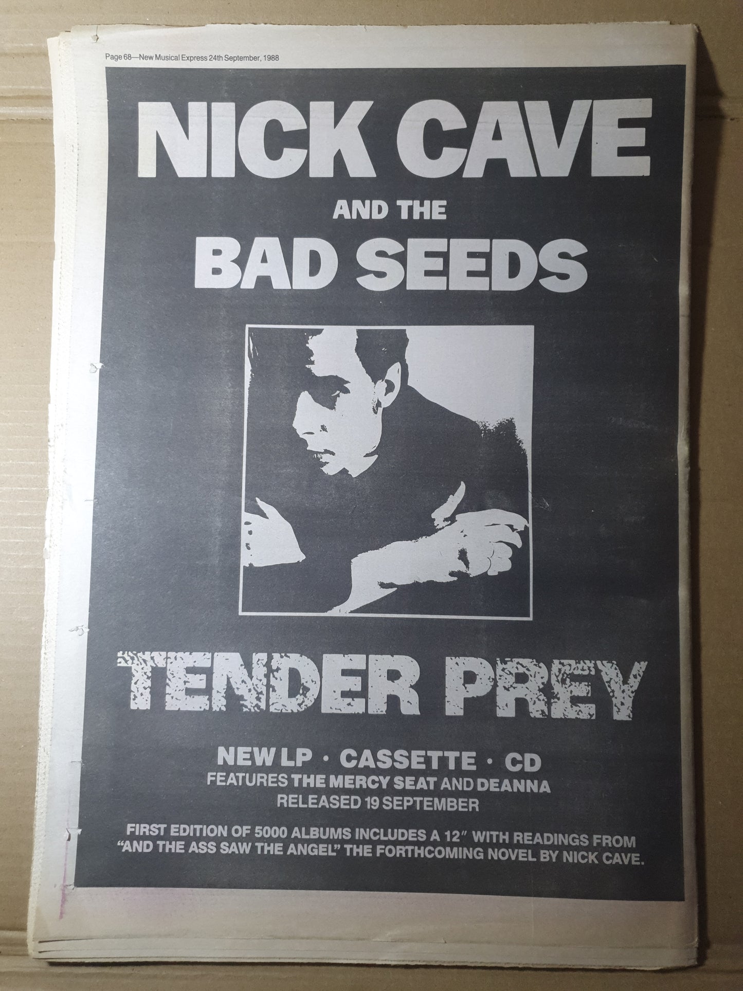 New Music Express NME Magazine 24 September 1988 (FB002) Billy Bragg Stetsasonic
