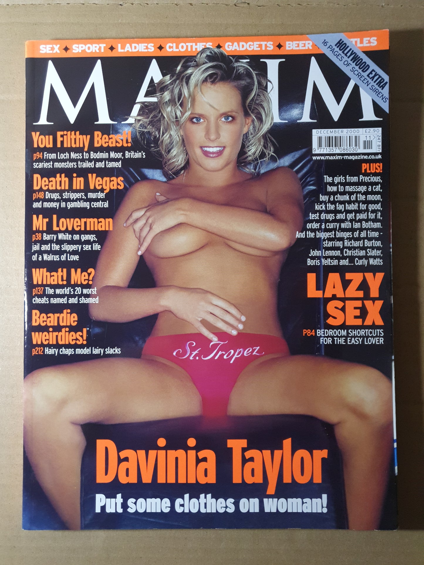 Maxim Magazine December 2000 (344) Davinia Taylor Coyote Ugly