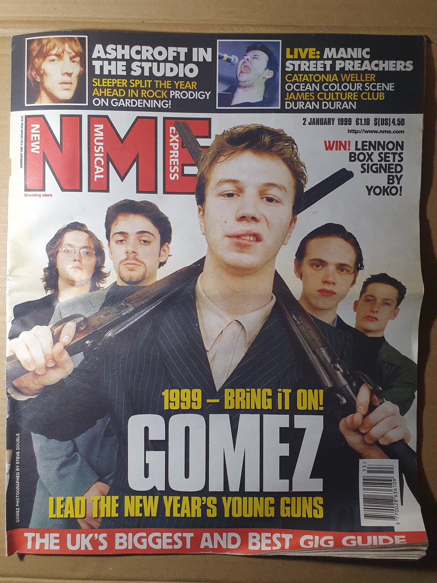 New Music Express NME Magazine 2 January 1999 (FB004) Manic Street Preachers