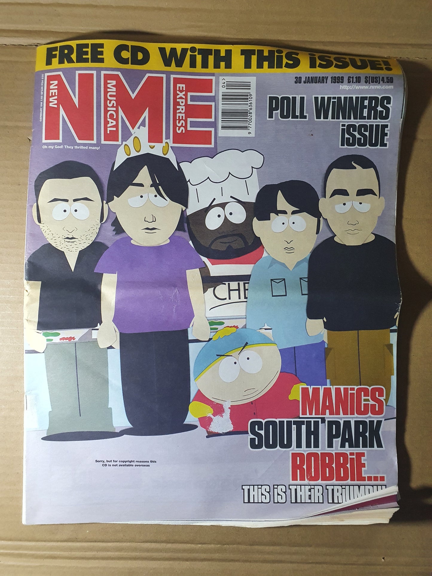 New Music Express NME Magazine 9 January 1999 (FB004) IDLEWILD BEASTIE BOYS