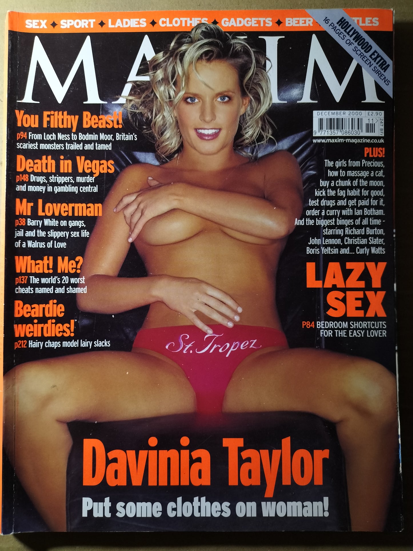 Maxim Magazine December 2000 (464) Davinia Taylor Coyote Ugly