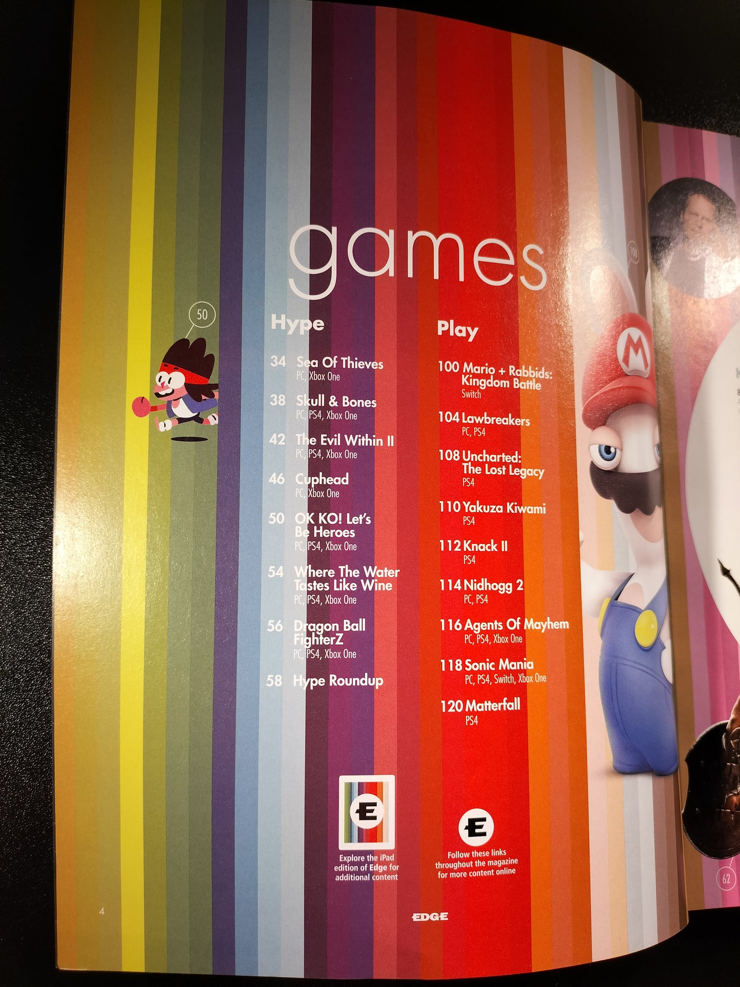 Edge Magazine November 2017 #311 Subscriber (595) Yakuza Kiwami Nidhogg 2 Mario