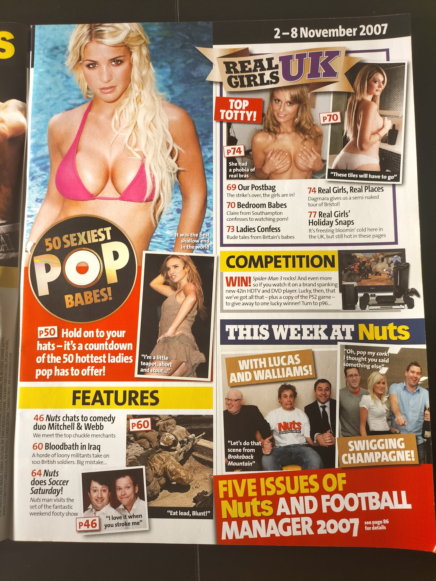 Nuts 2-8 November 2007 (604)(Rare) Jennifer Ellison Dannii Minogue Amerie