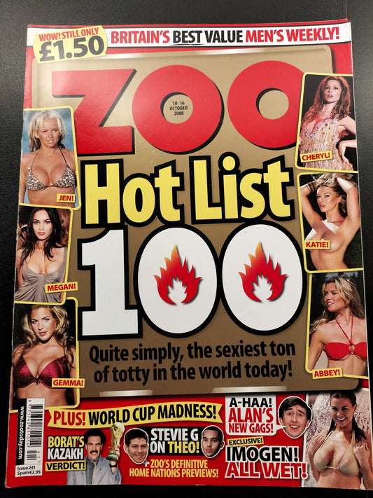 Zoo Magazine 10-16 October 2008 (622) Imogen Thomas "Hot List 100"