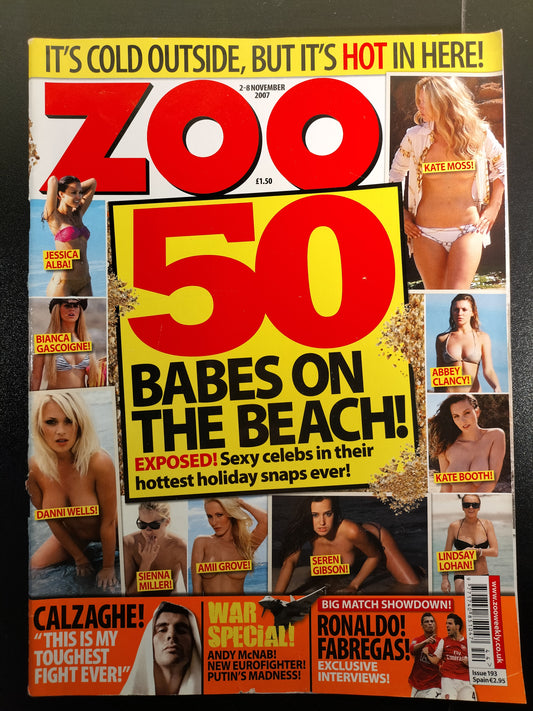 Zoo Magazine 2-8 November 2007 (630) Danni Wells Louise Cliffe POSTER Seren Kate