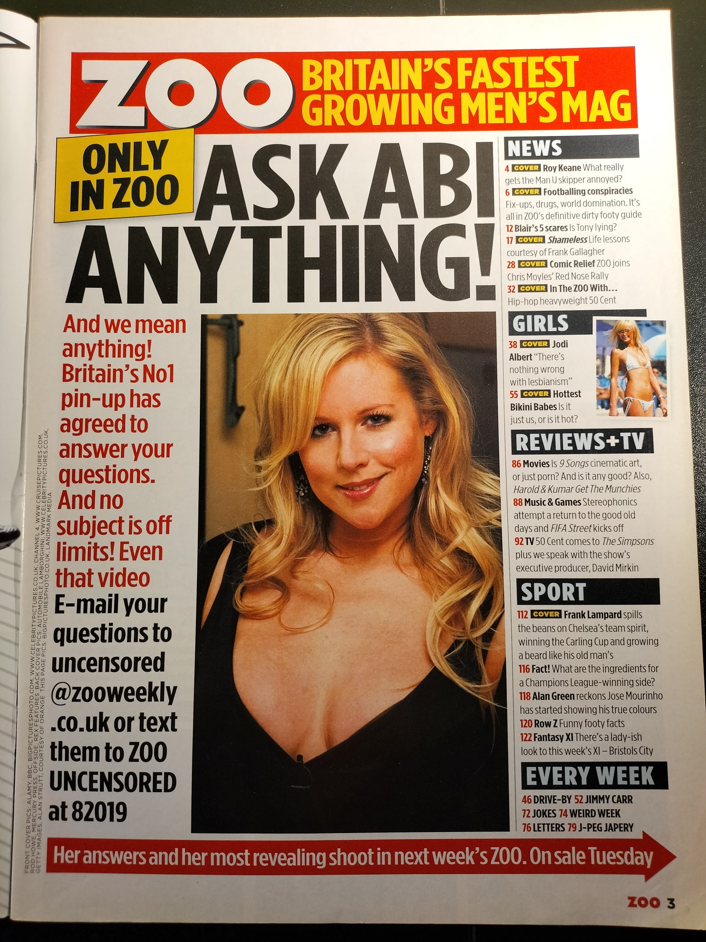 Zoo Magazine 11-17 March 2005 (631) Jodi Albert Abi Titmuss