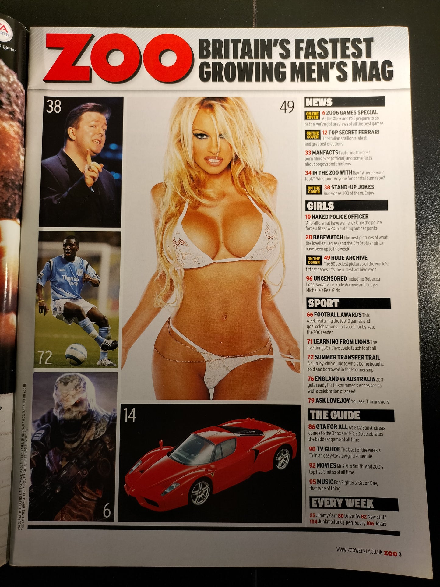 Zoo Magazine 8-14 June 2005 (632) Pamela Anderson Kelly Brook Sophie Howard