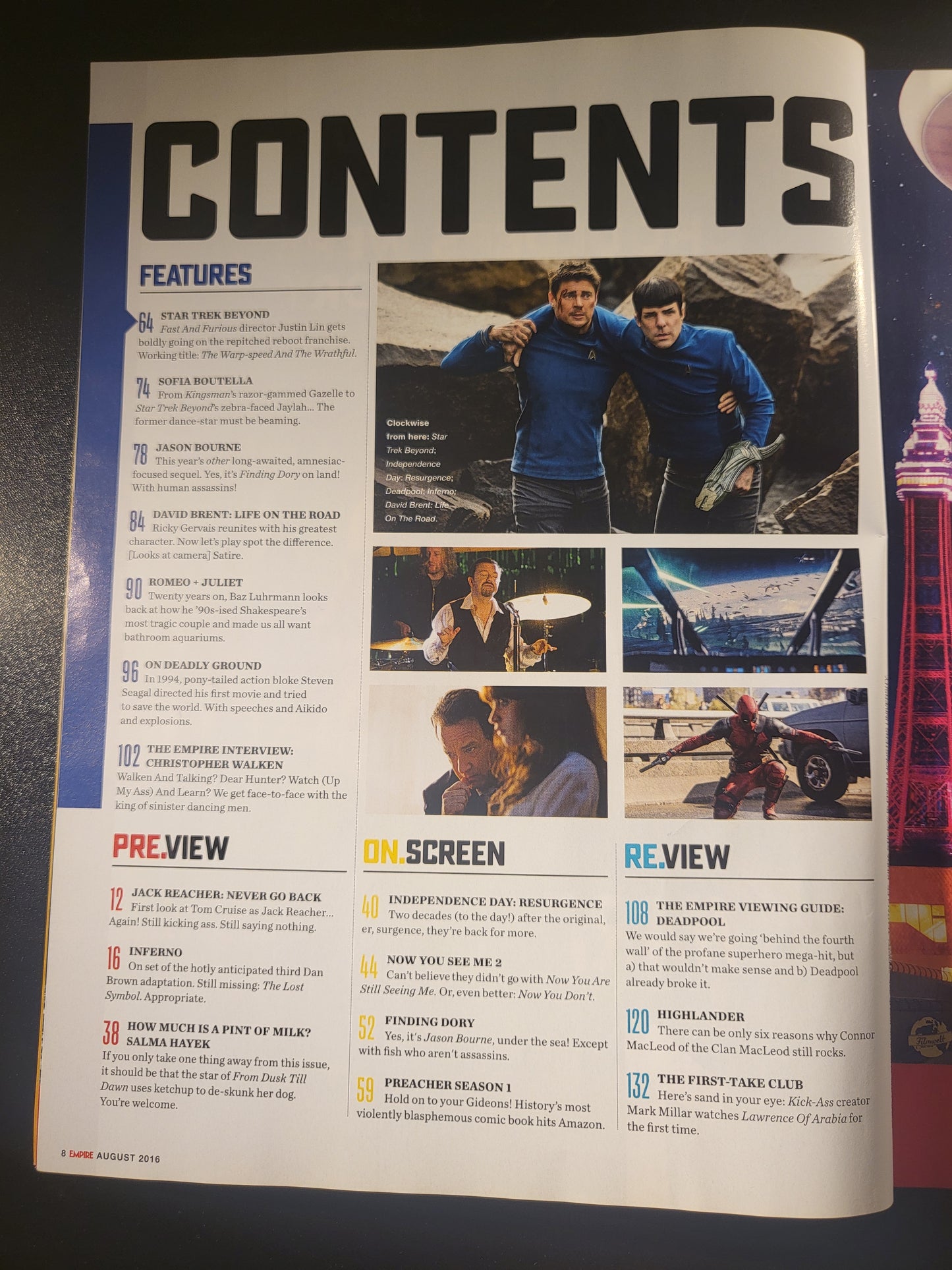 Empire Film Magazine August 2016 (669) Star Trek Beyond Sofia Boutella Jason