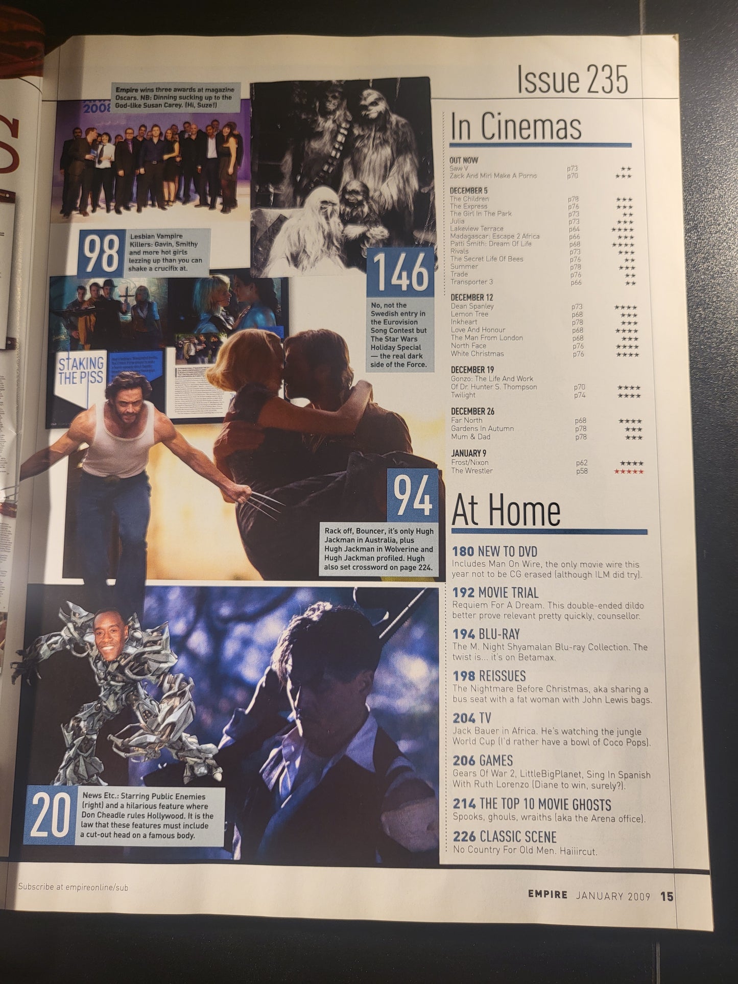 Empire Film Magazine Jan 2009 (669) Wolverine Johnny Depp Christian Bale