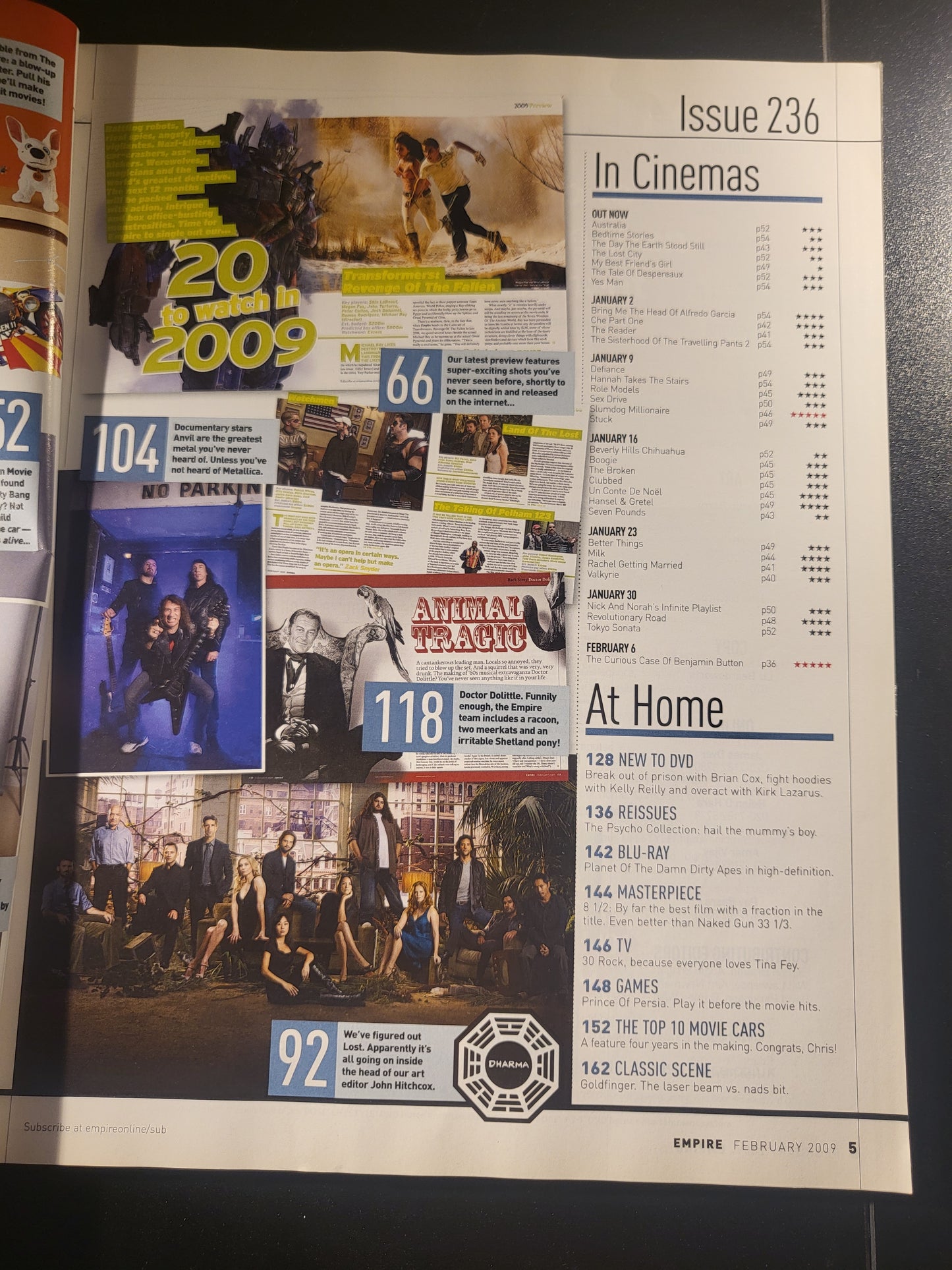 Empire Film Magazine Feb 2009 (669) Must See Movies Harry Potter Sherlock Holmes