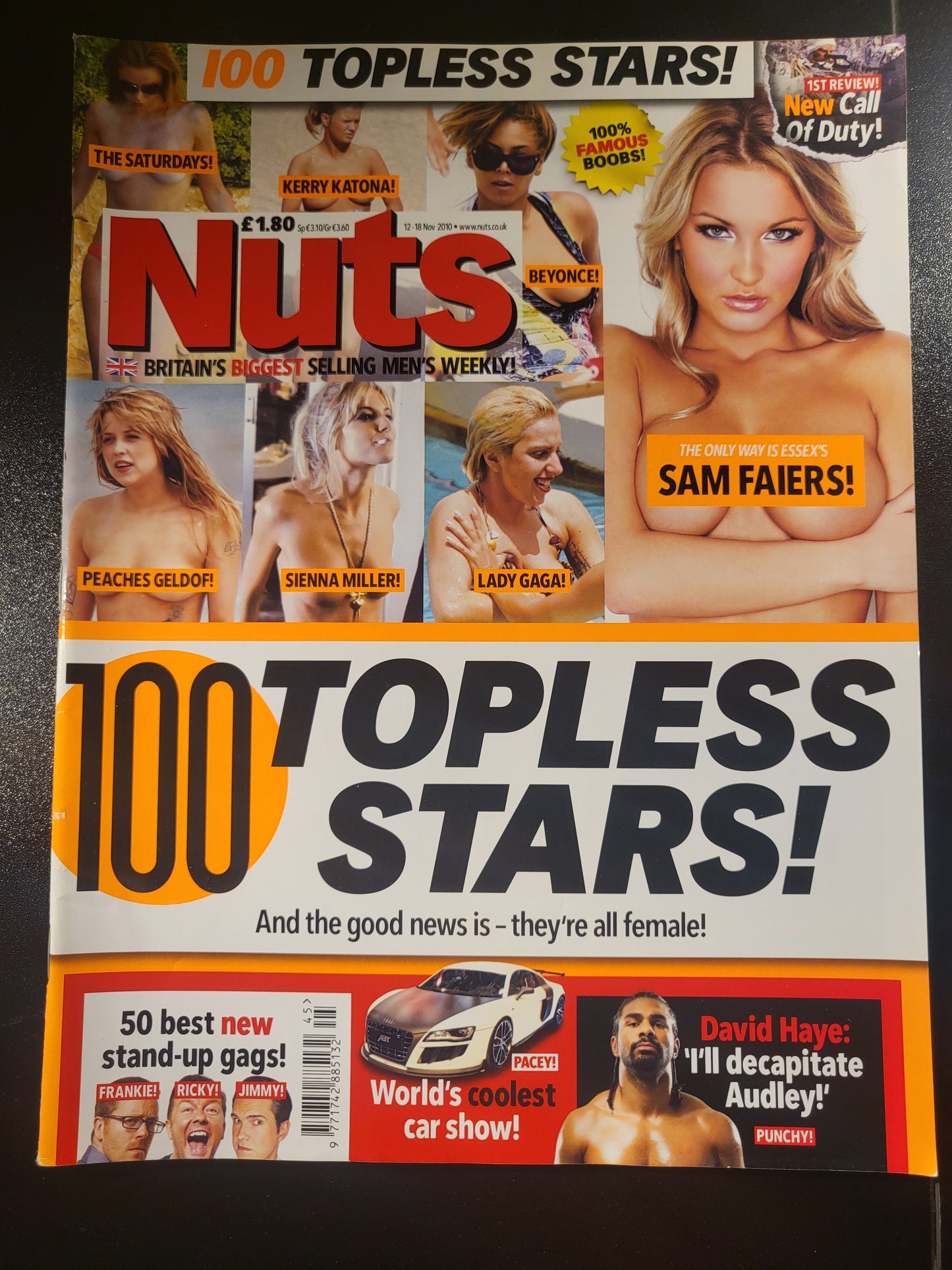 2x NUTS Magazines 10-16 December 2010 & 12-18 November 2010 Bundle/Joblot Lucy Pinder