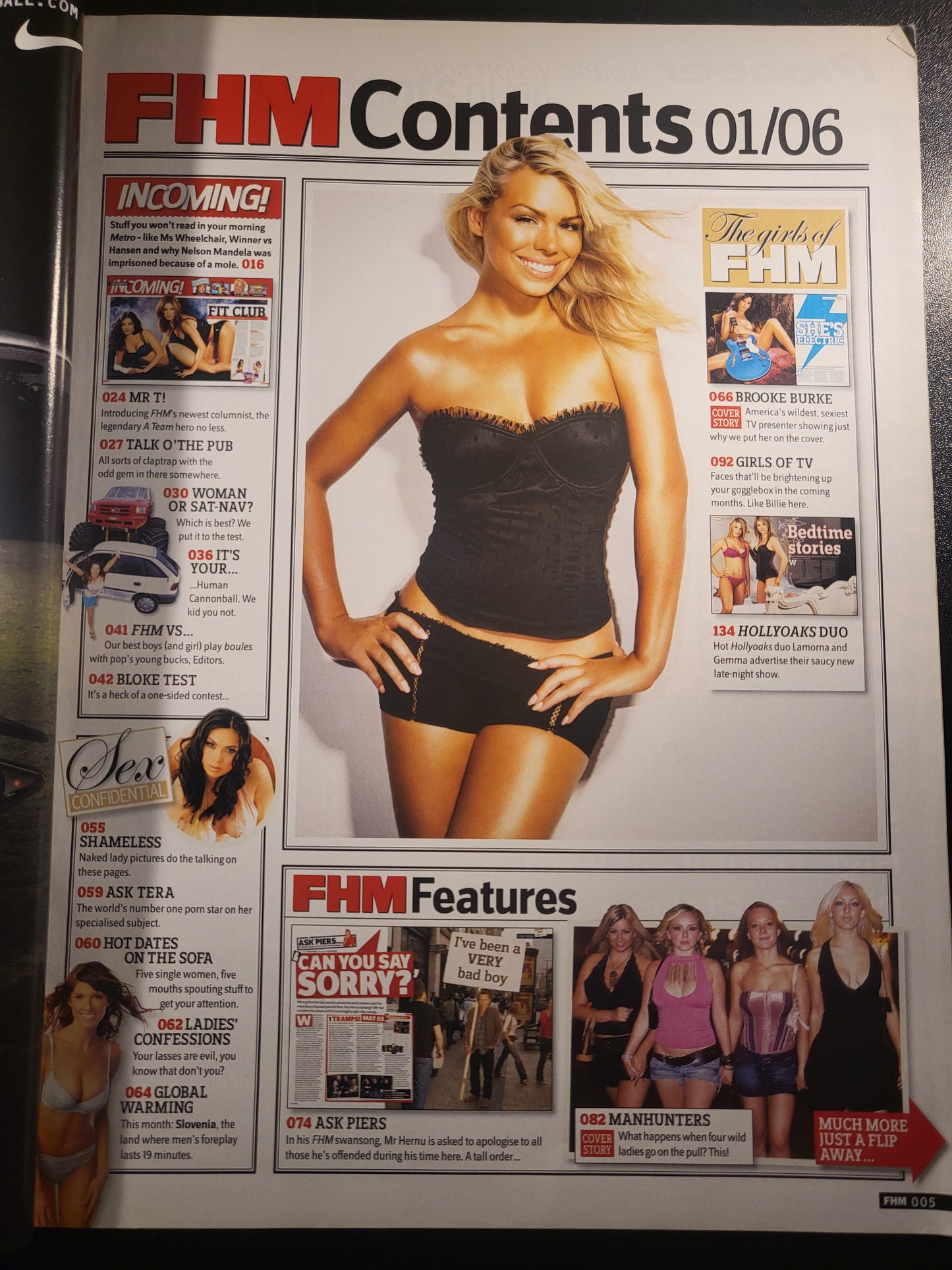 FHM Magazine January 2006 Brooke Burke Gemma Atkinson