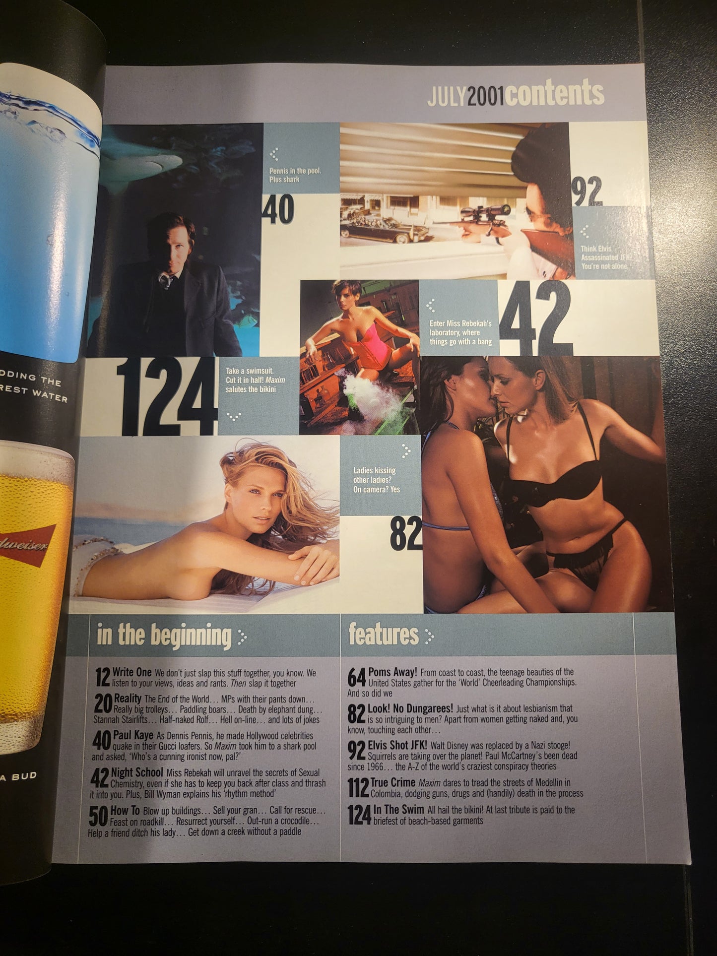 Maxim Magazine July 2001 (676) JOANNA TAYLOR - HOLLYOAKS SWIMSUIT SPECIAL