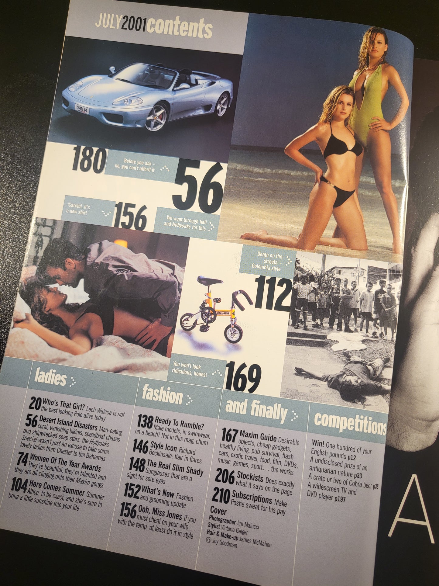 Maxim Magazine July 2001 (676) JOANNA TAYLOR - HOLLYOAKS SWIMSUIT SPECIAL