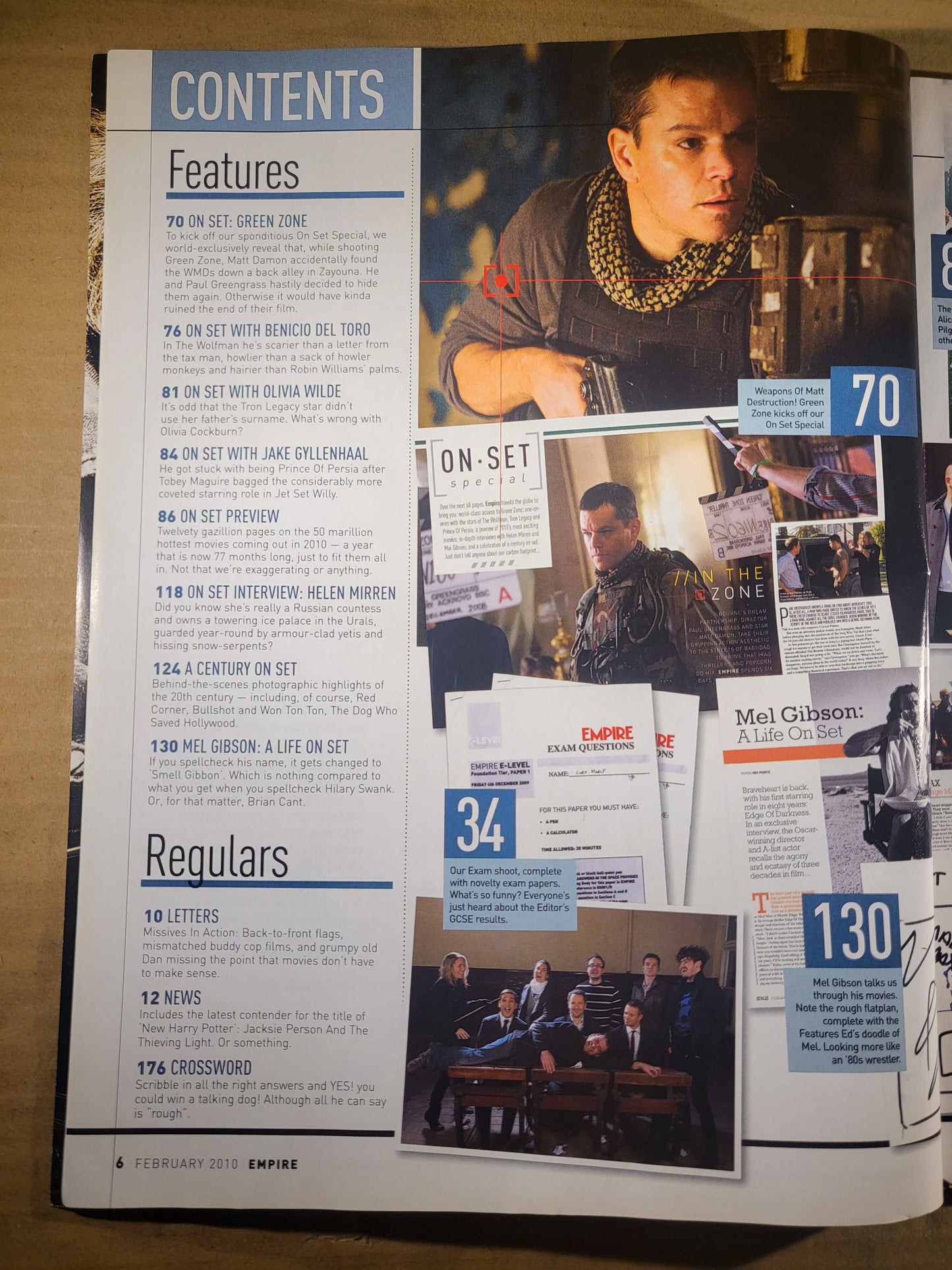 Empire Film Magazine Feb 2010 (685) Green Zone Matt Damon Alice In Wonderland