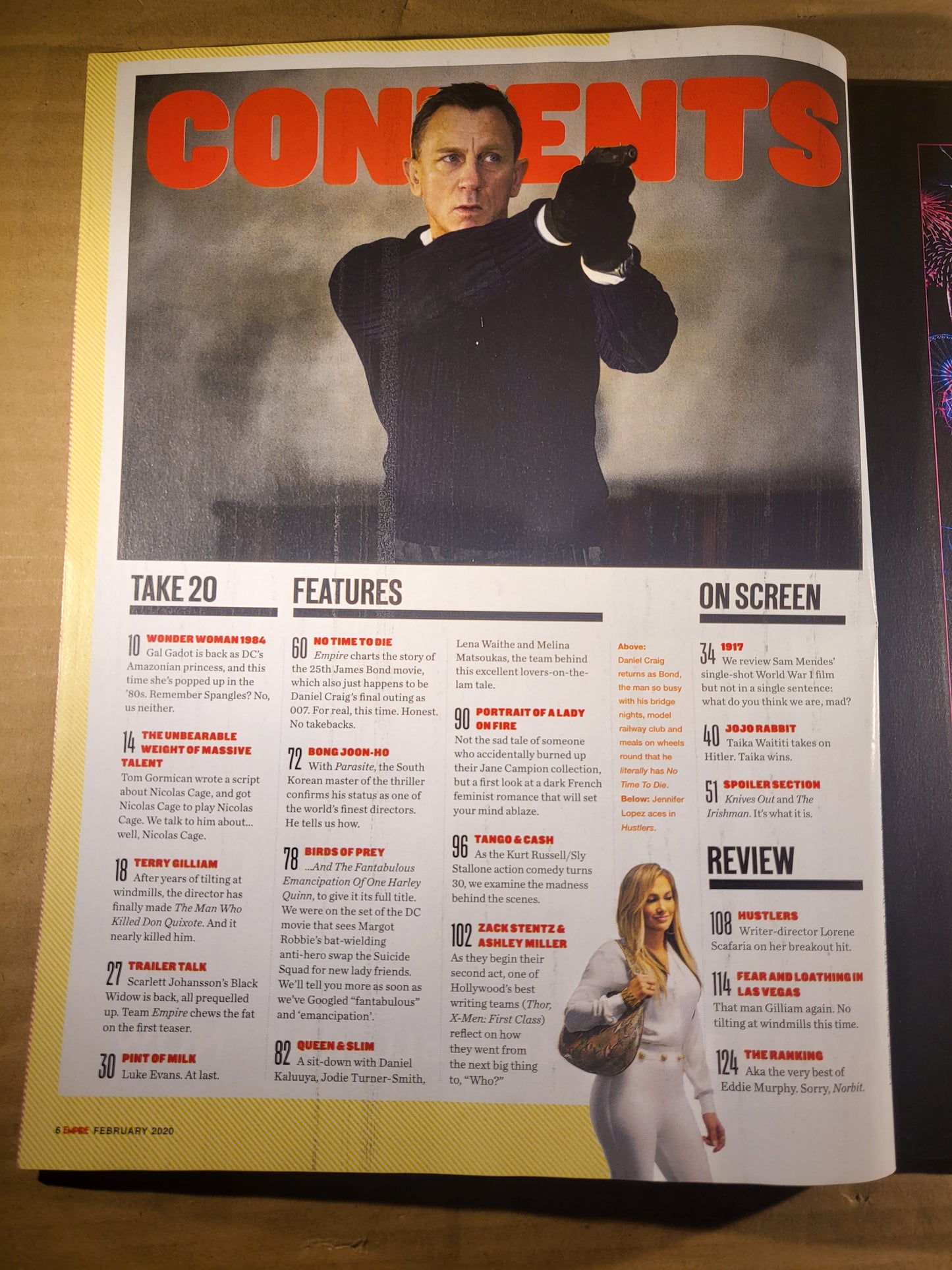Empire Film Magazine February 2020 (685) Wonder Woman Daniel Craig Terry Gilliam