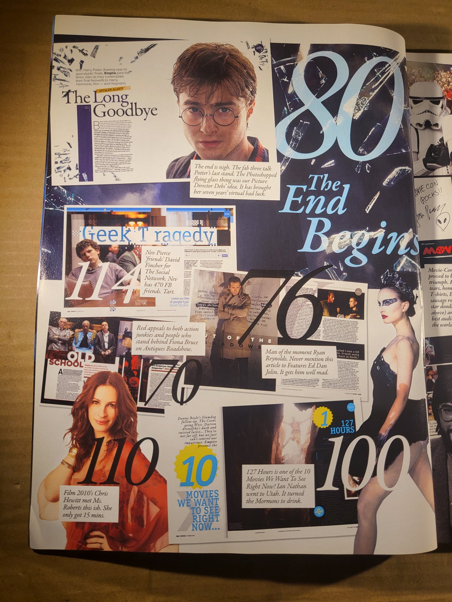 Empire Film Magazine October 2010 (685) Deathly Hallows Part 1 Julia Roberts