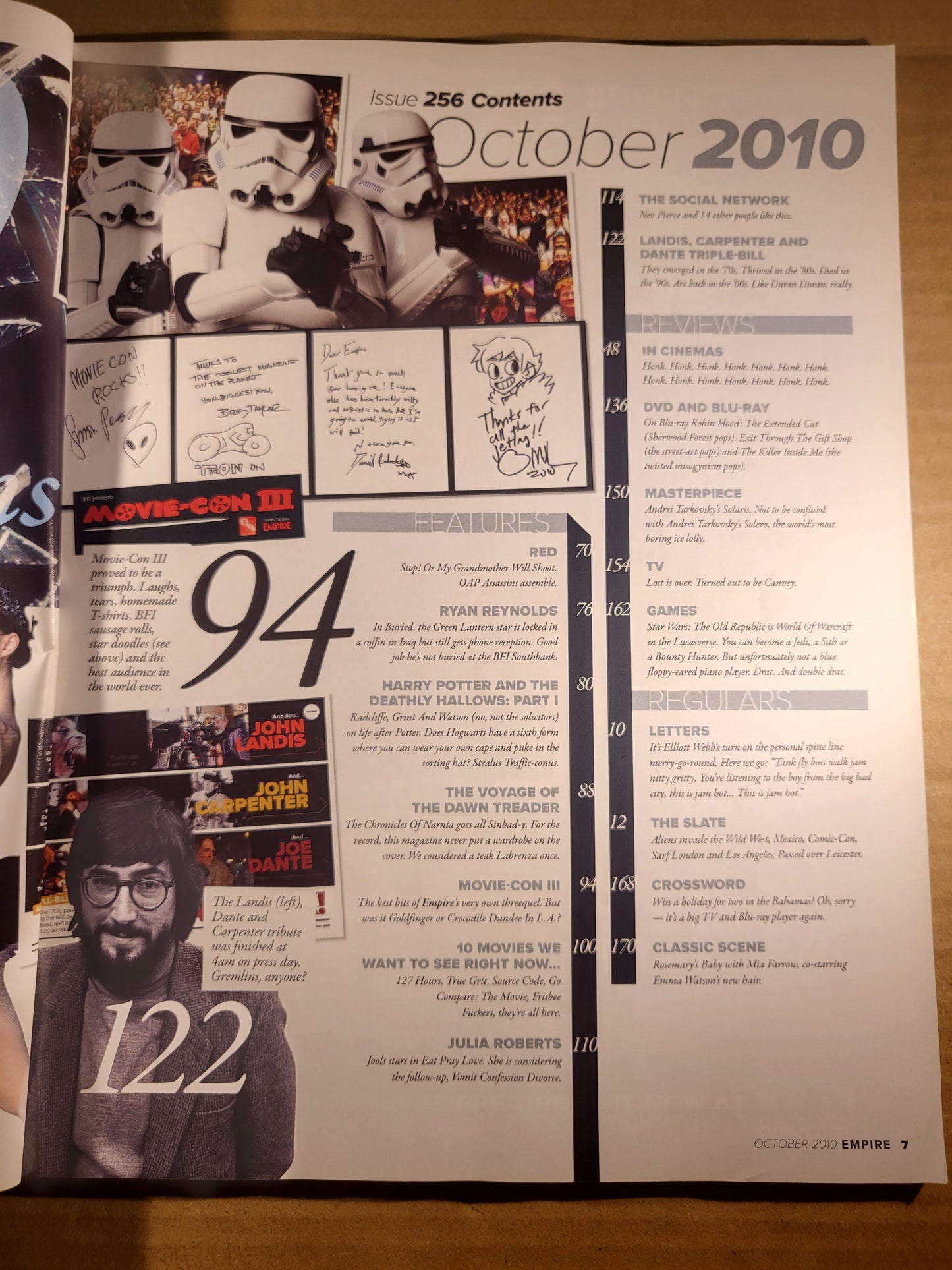 Empire Film Magazine October 2010 (685) Deathly Hallows Part 1 Julia Roberts