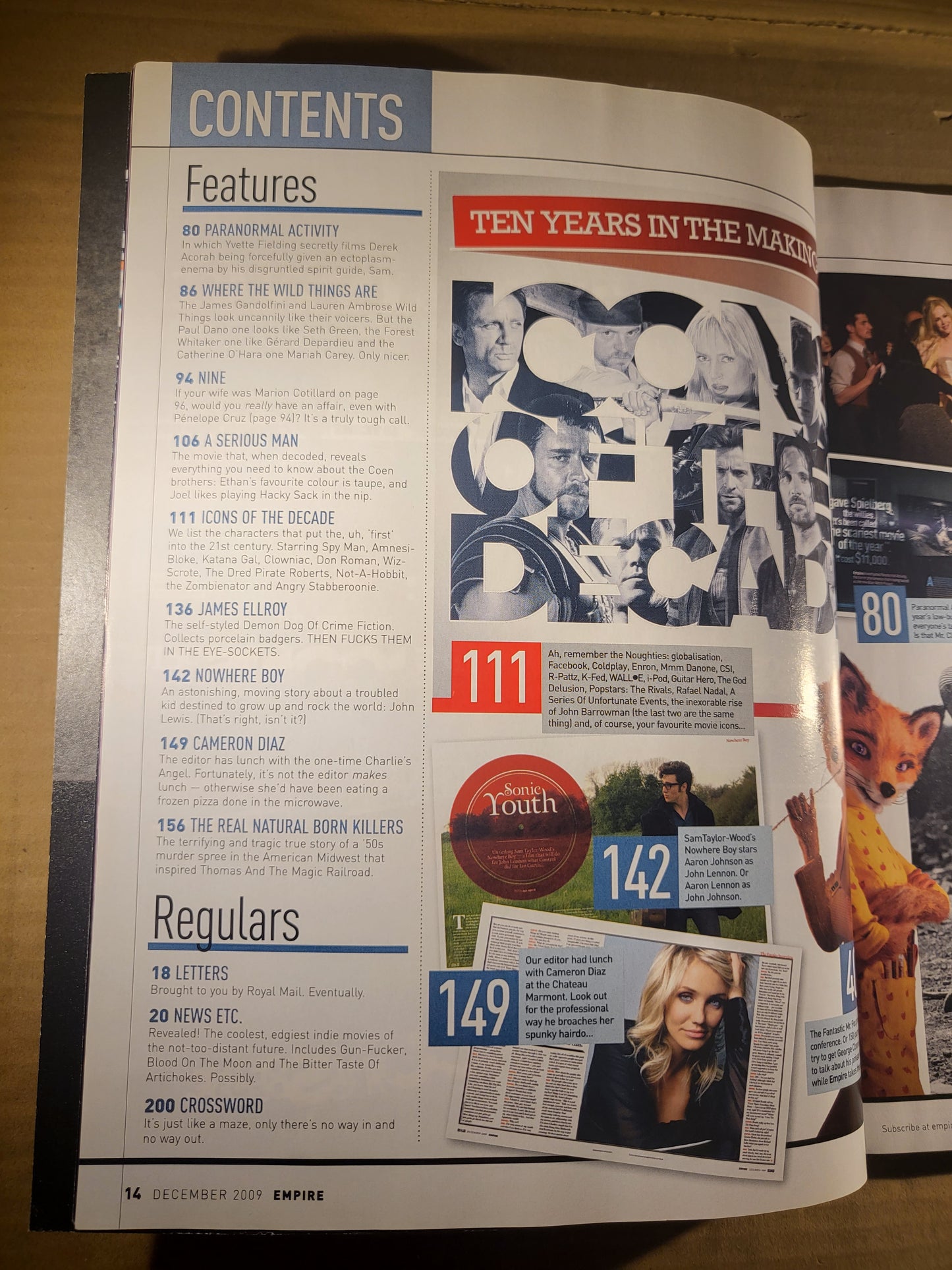 Empire Film Magazine December 2009 (685) Icons Of The Decade Johnny Depp James