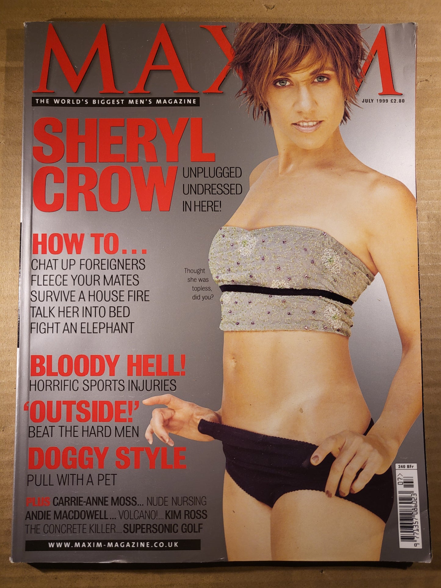 Maxim Magazine July 1999 #51 (692) Sheryl Crow Carrie-Anne Moss Andie MacDowell