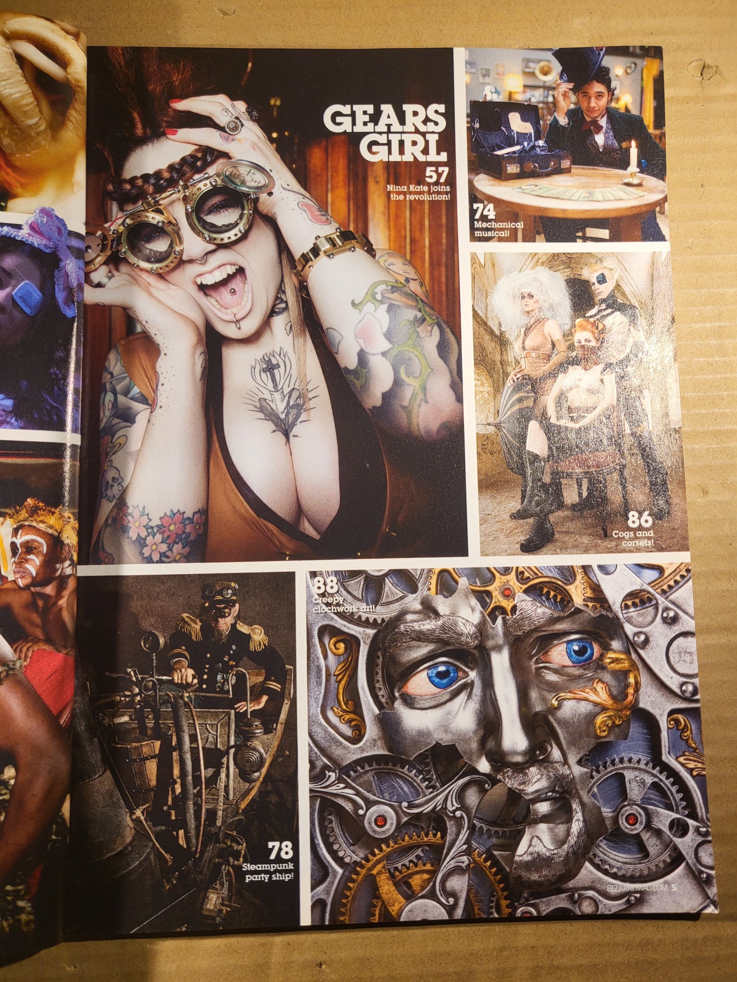 Bizarre Magazine February 2009 (693)(Rare) Abney Park Zombina Mastodon