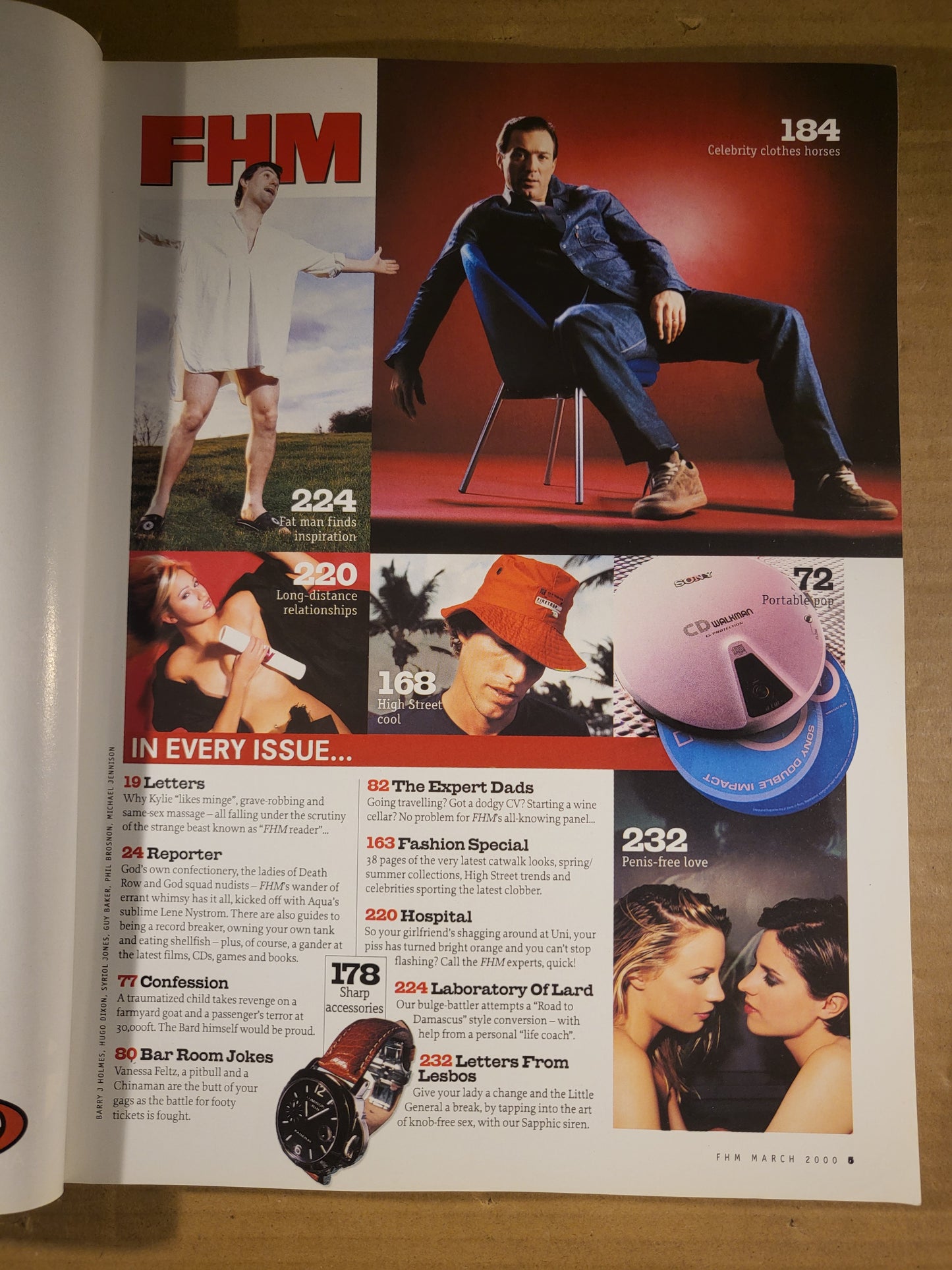 FHM Magazine March 2000 (698) Virginie Ledoyen Dina Meyer Naomi Watts