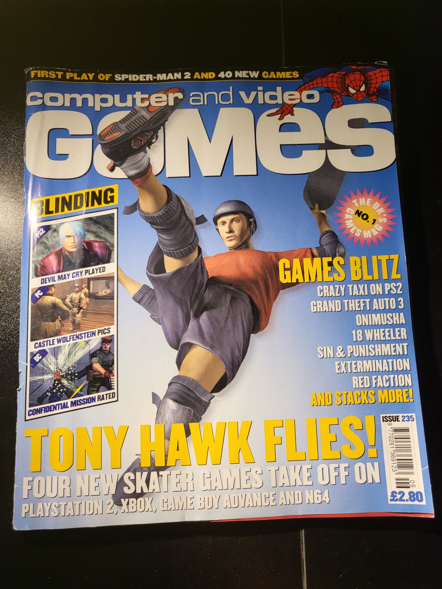 Computer and Video Games Magazine June 2001 (732) Tony Hawk Wolfenstein GTA 3