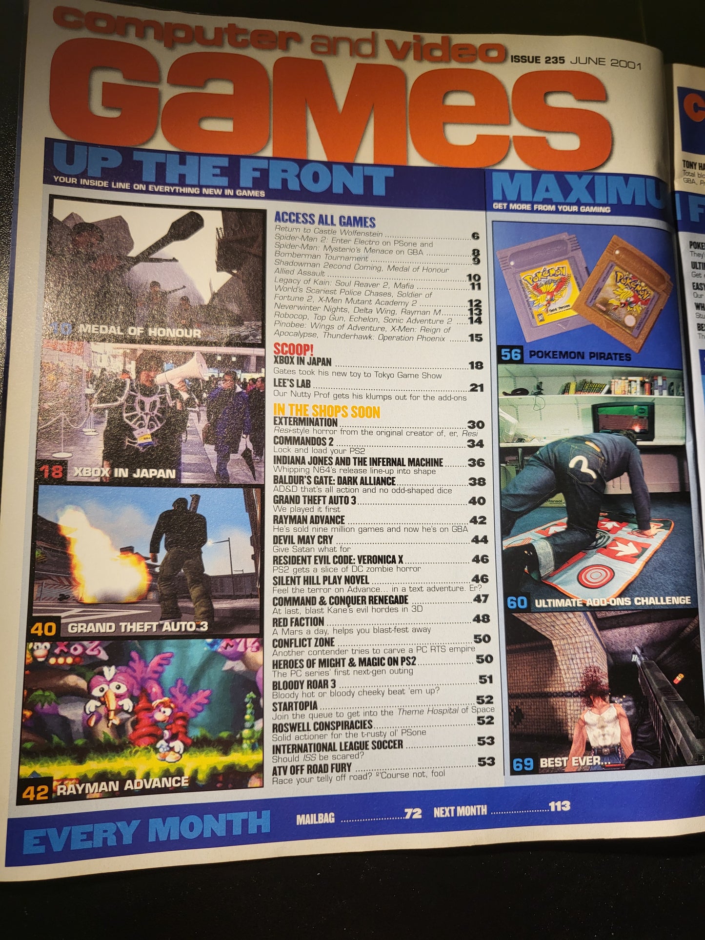 Computer and Video Games Magazine June 2001 (732) Tony Hawk Wolfenstein GTA 3