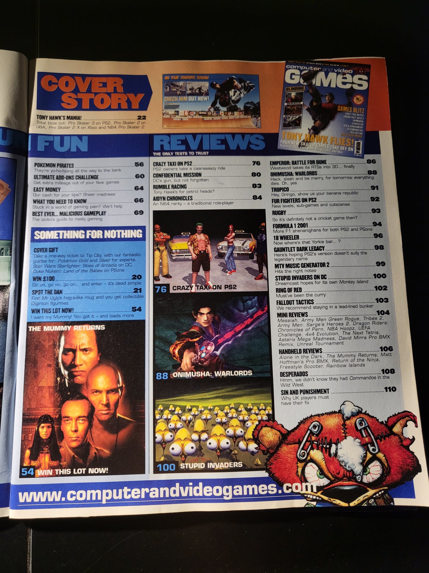 Computer and Video Games Magazine June 2001 (732) Tony Hawk Wolfenstein GTA 3
