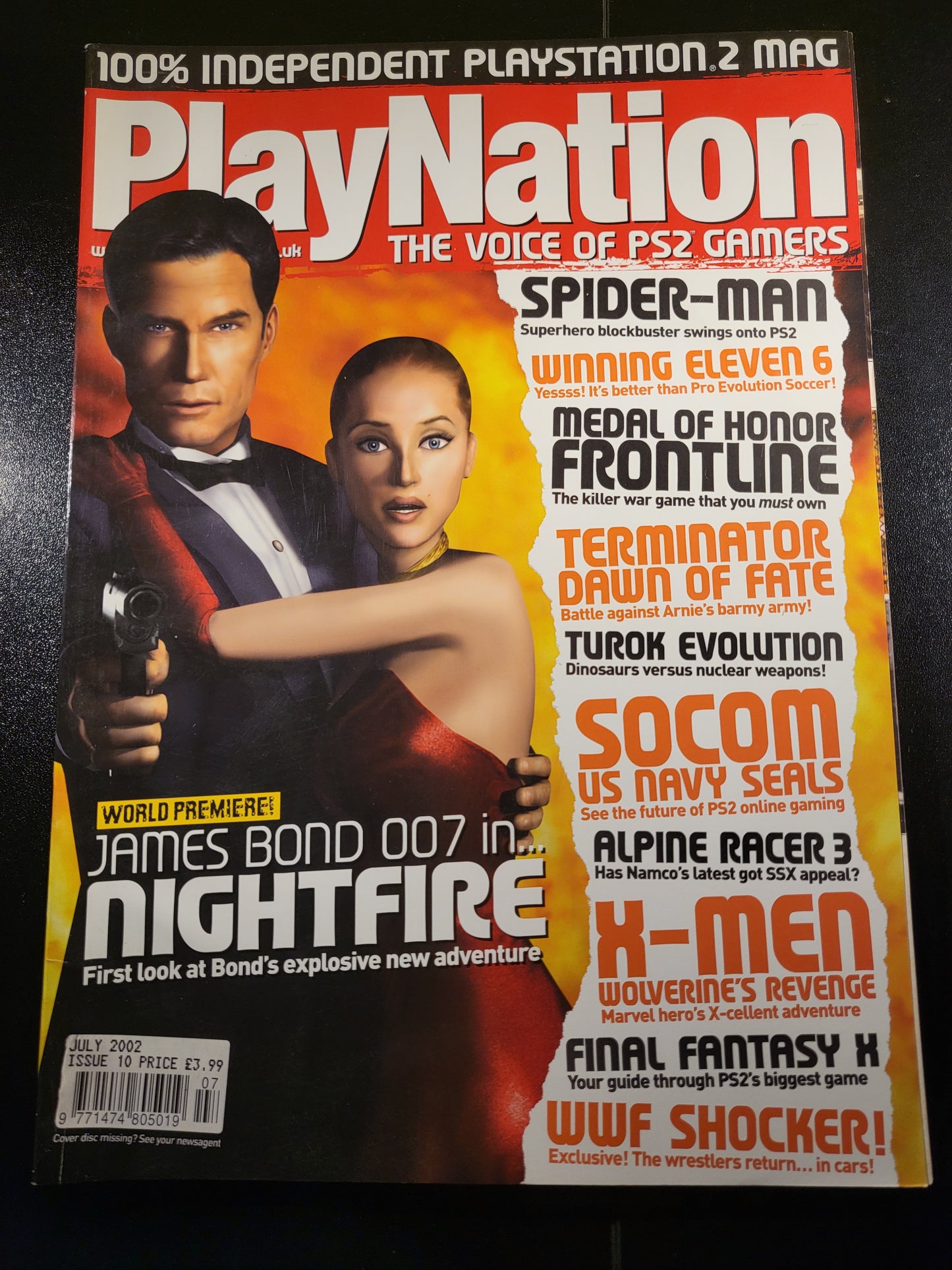 PlayNation Magazine July 2002 (733) James Bond Medal of Honor Terminator