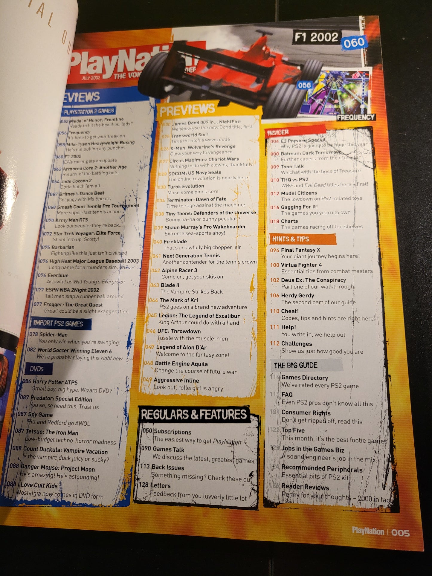 PlayNation Magazine July 2002 (733) James Bond Medal of Honor Terminator