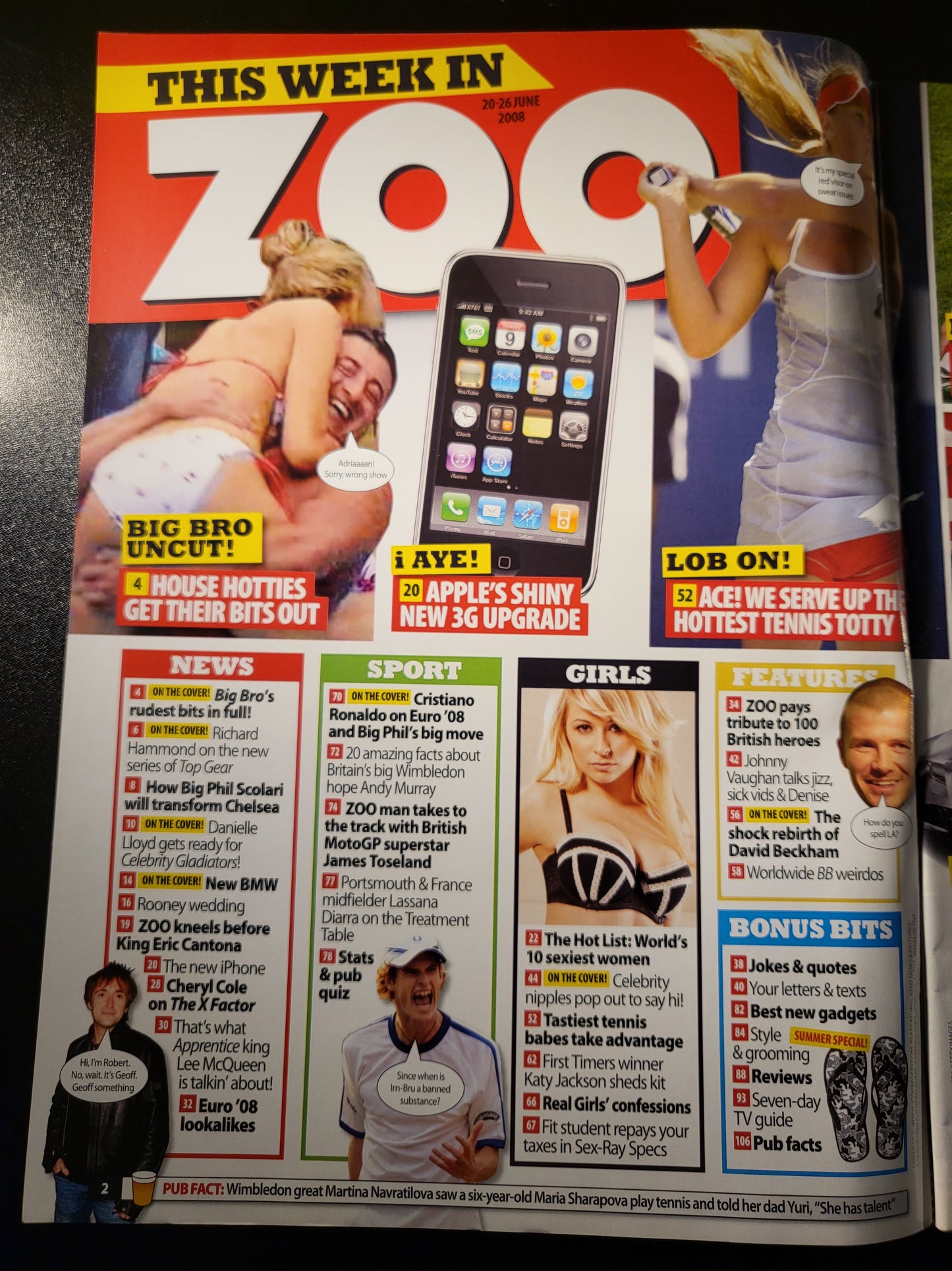 Zoo Magazine 20-26 June 2008 (734) Danielle Lloyd POSTER Kate Paris Jordan