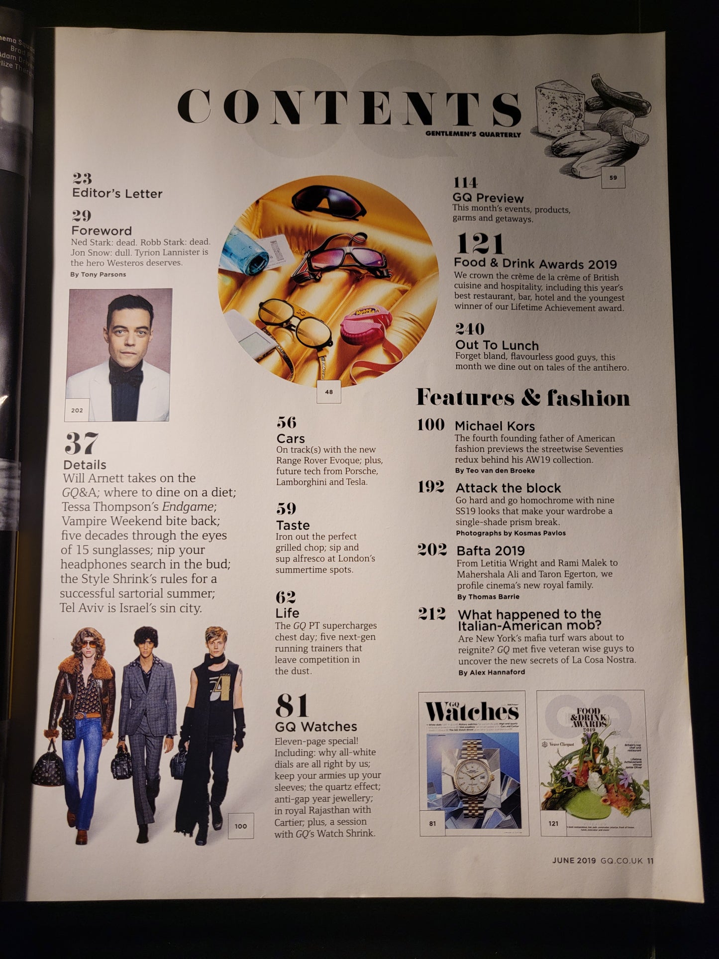 GQ Magazine June 2019 British (740) Sam Smith, Rami Malek. Cars: Range Rover Evo