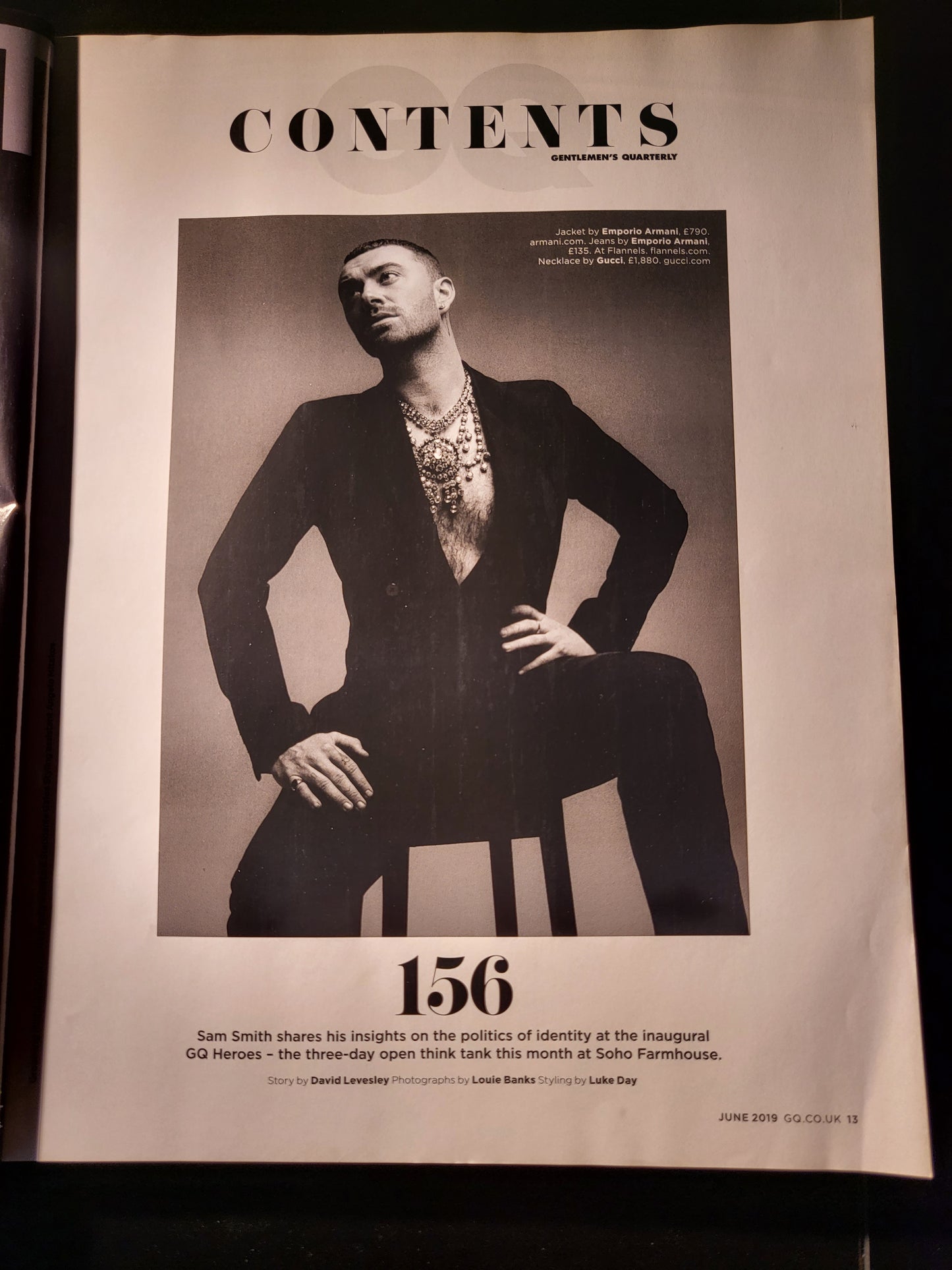 GQ Magazine June 2019 British (740) Sam Smith, Rami Malek. Cars: Range Rover Evo