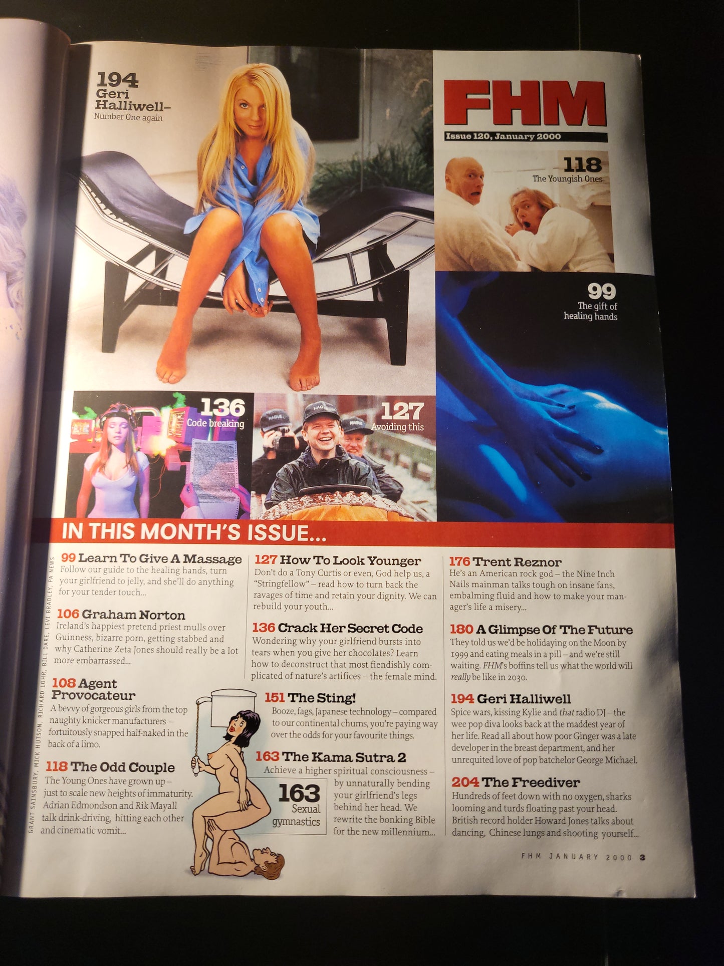 FHM Magazine January 2000 (745) Geri Halliwell Lara Welller