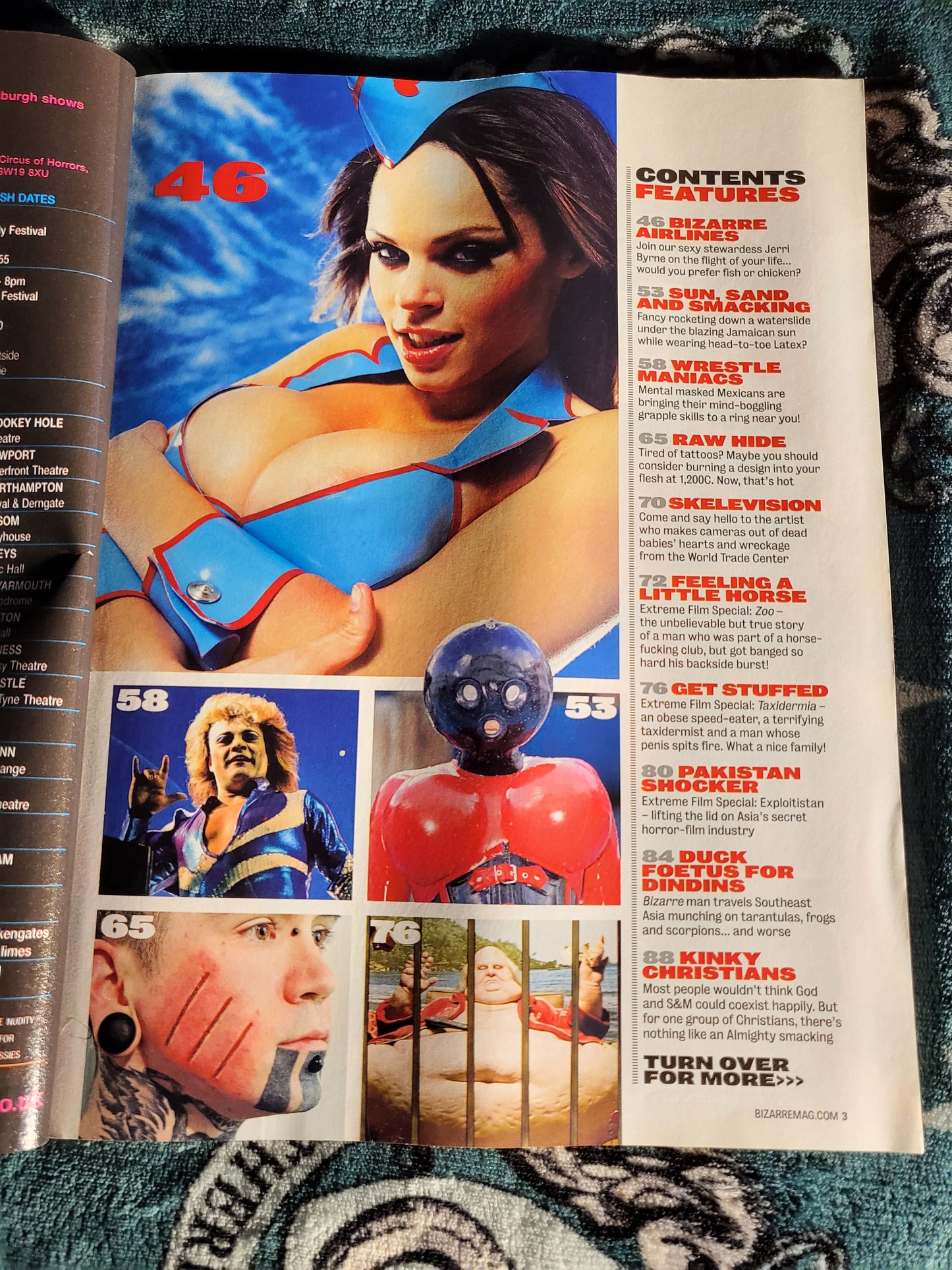 Bizarre Magazine August 2007 (770) Jerri Byrne Corpses Sabrina Sparx.