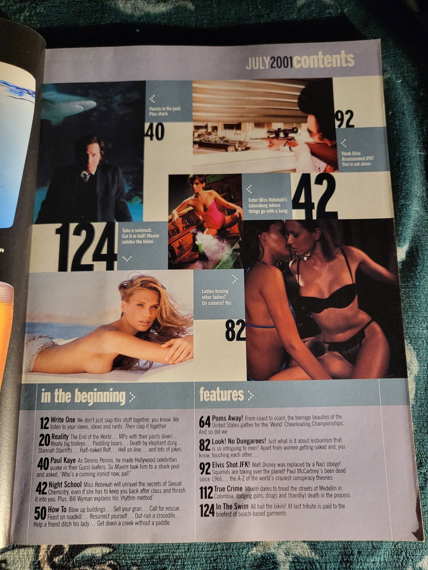 Maxim Magazine July 2001 (782) JOANNA TAYLOR - HOLLYOAKS SWIMSUIT SPECIAL