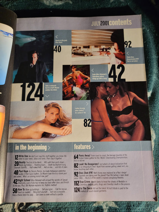 Maxim Magazine July 2001 (782) JOANNA TAYLOR - HOLLYOAKS SWIMSUIT SPECIAL